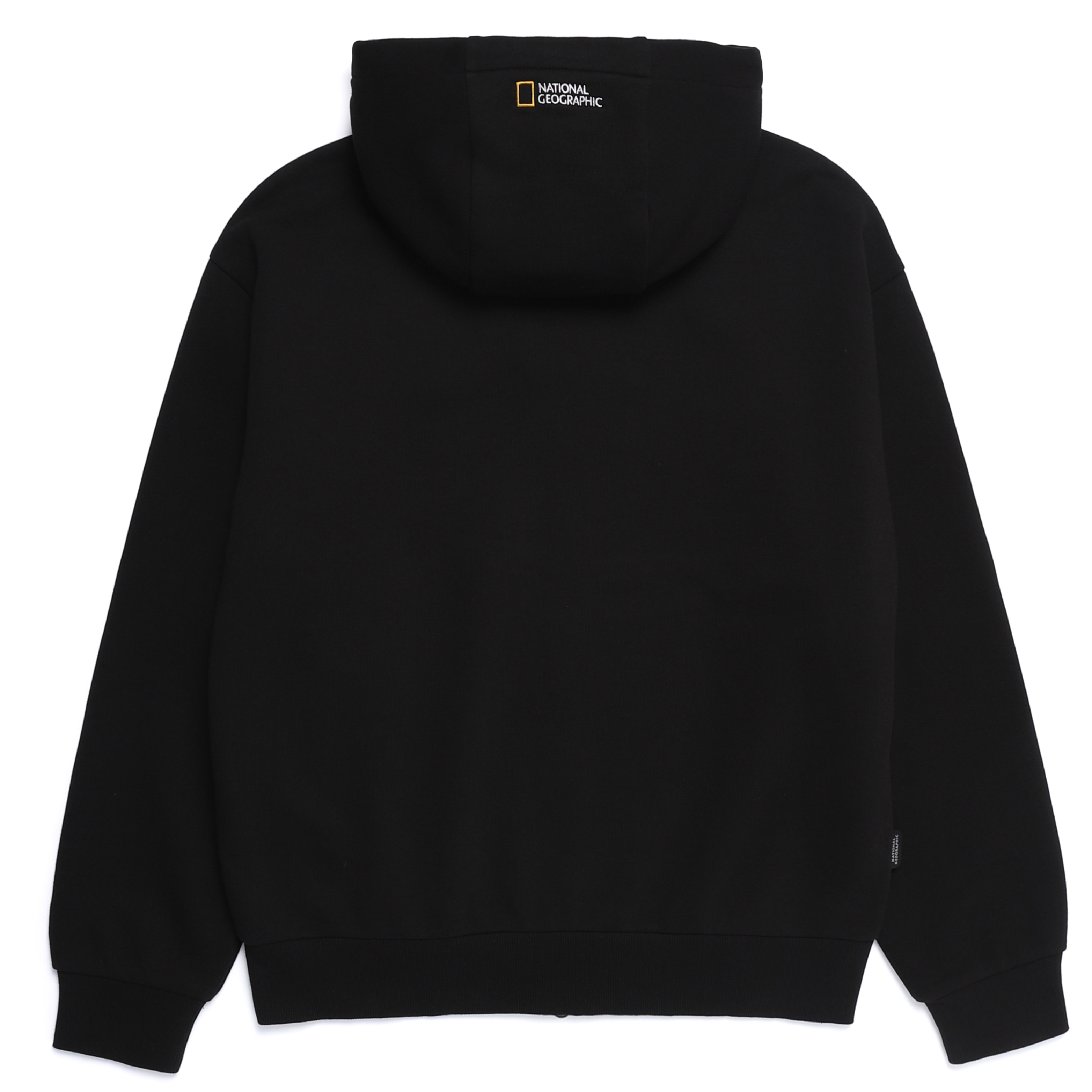 ANIMAL PATCH HOODIE ZIP-UP BLACK