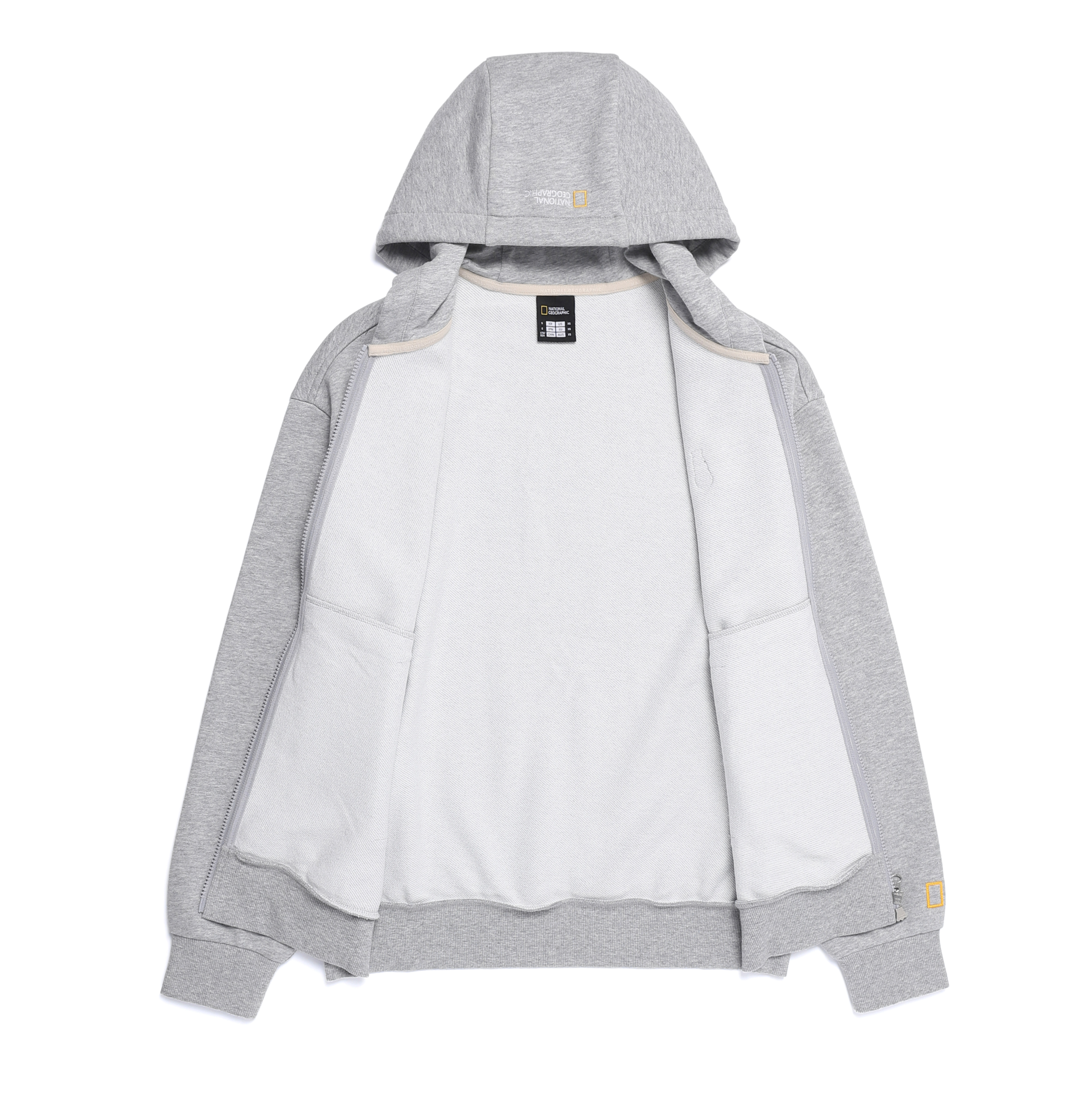 ANIMAL PATCH HOODIE ZIP-UP M/GREY