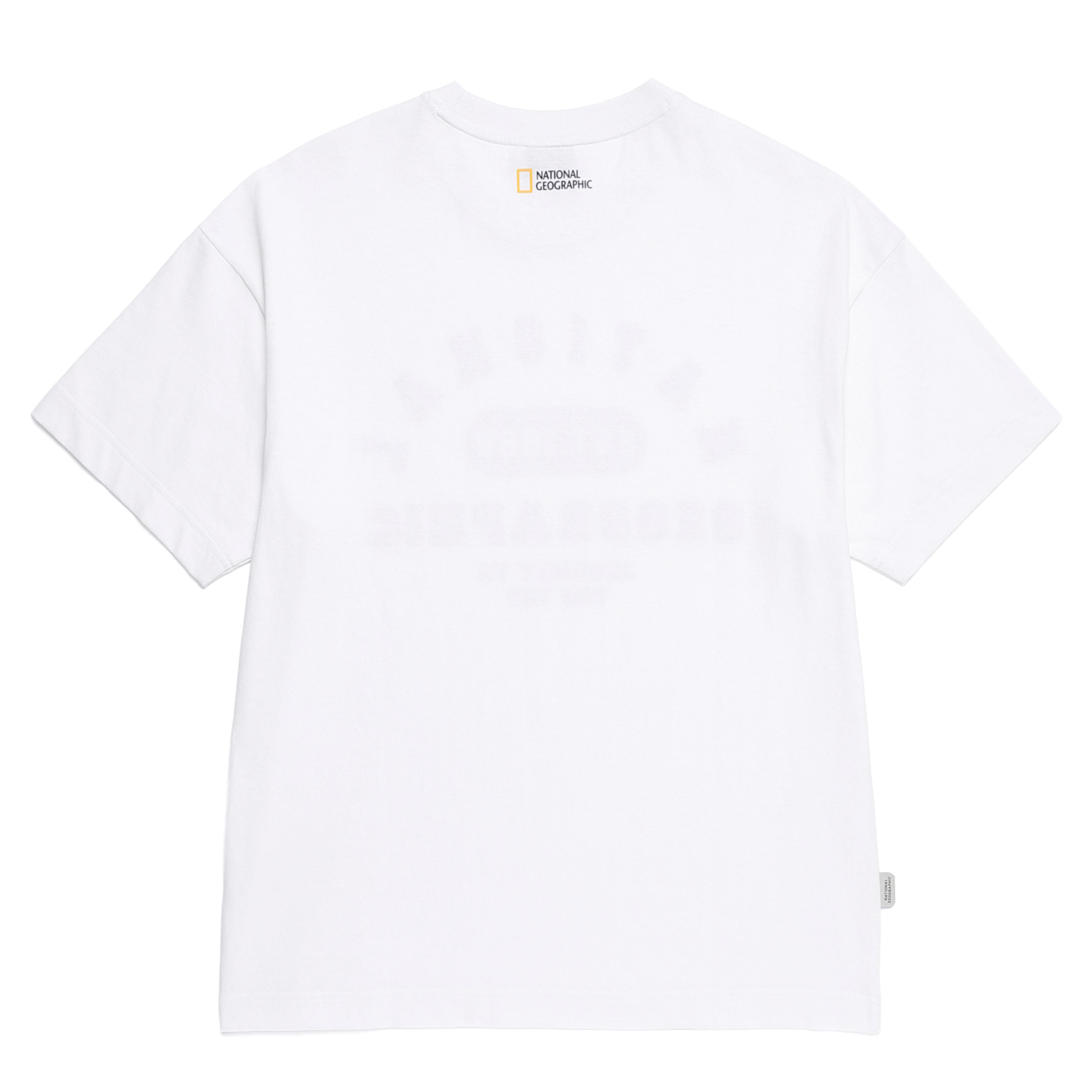 UNISEX OVER FIT GRAPHIC H/TEE WHITE