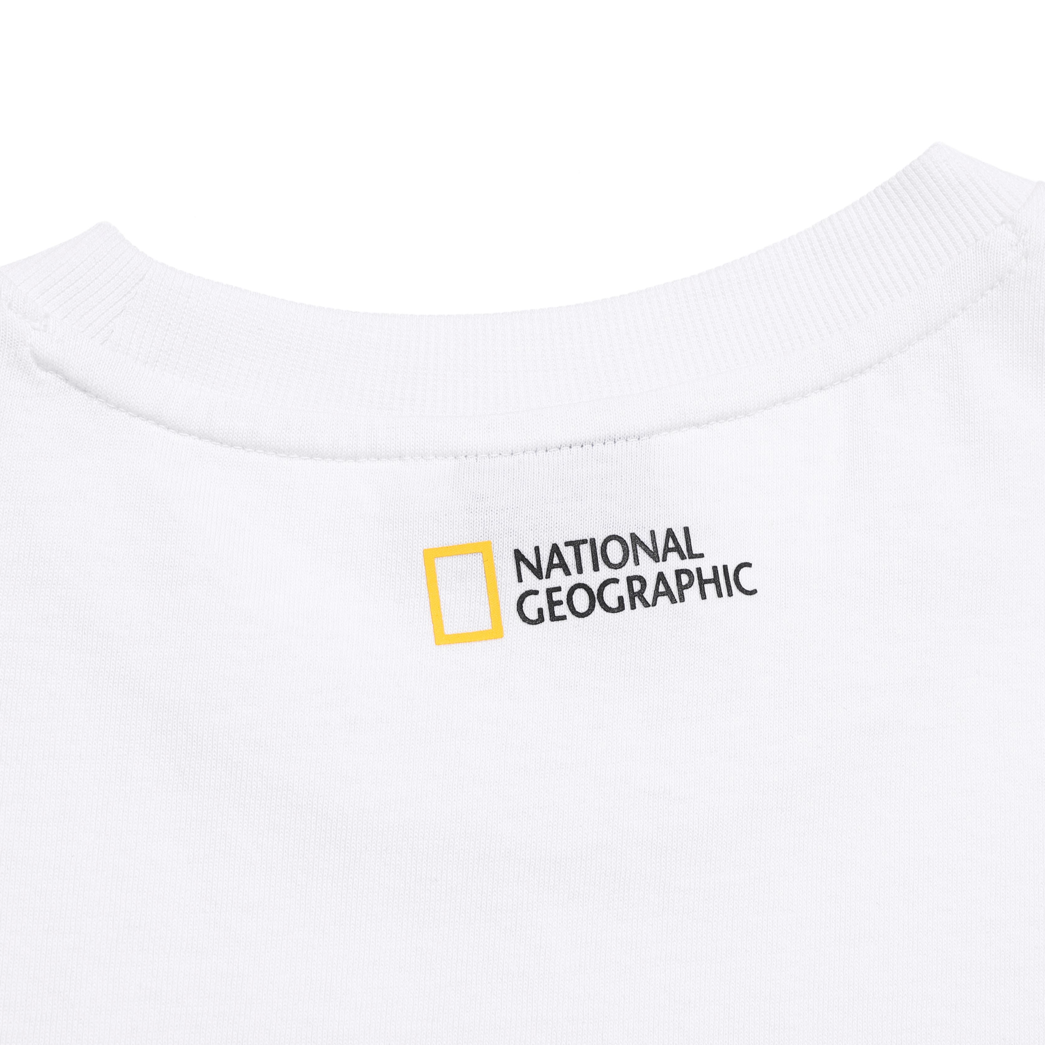 UNISEX OVER FIT GRAPHIC H/TEE WHITE