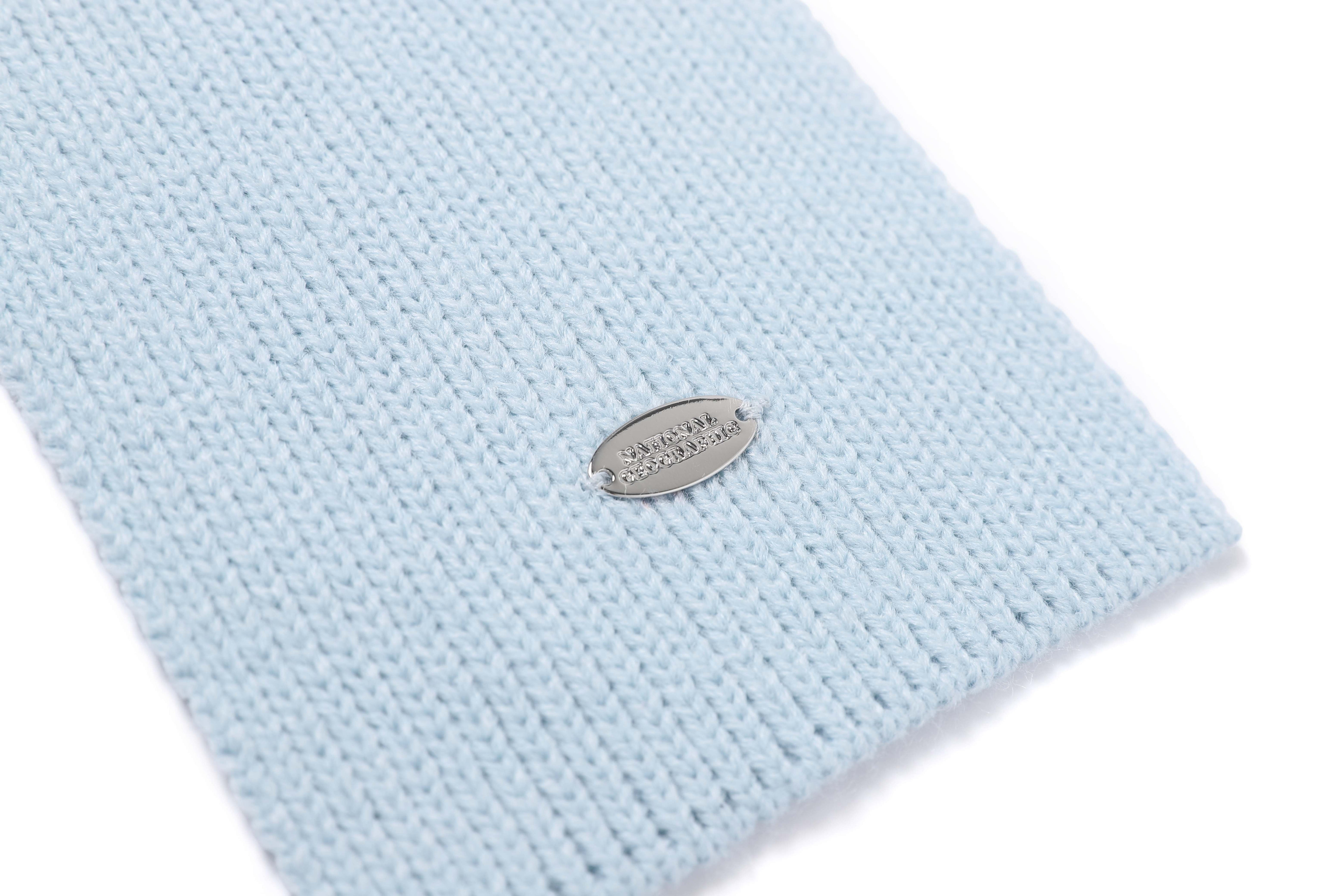 COZY KNIT MUFFLER BLUE