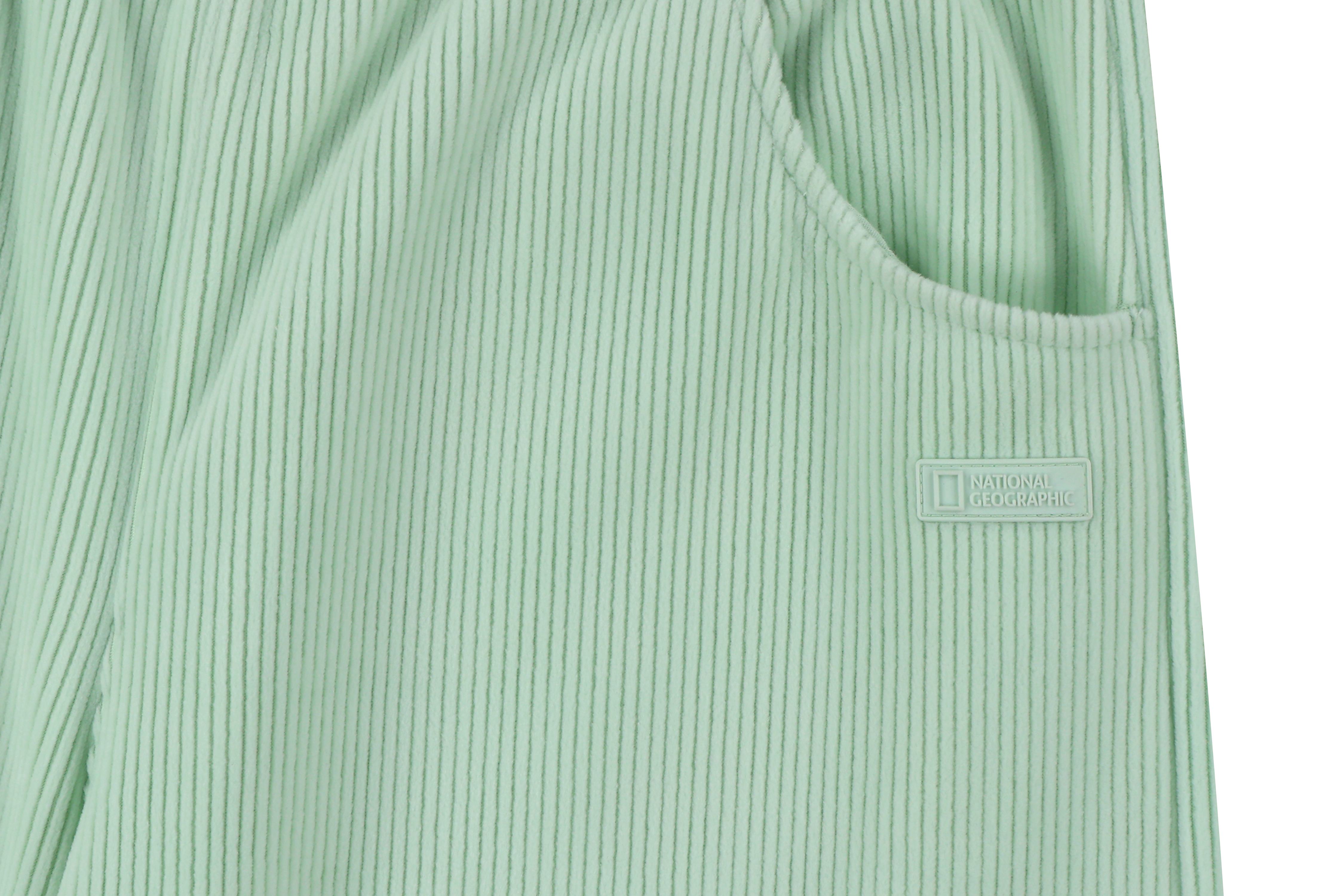 KIDS CORDUROY WIDE-FIT TRAINING PANTS LIGHT MINT