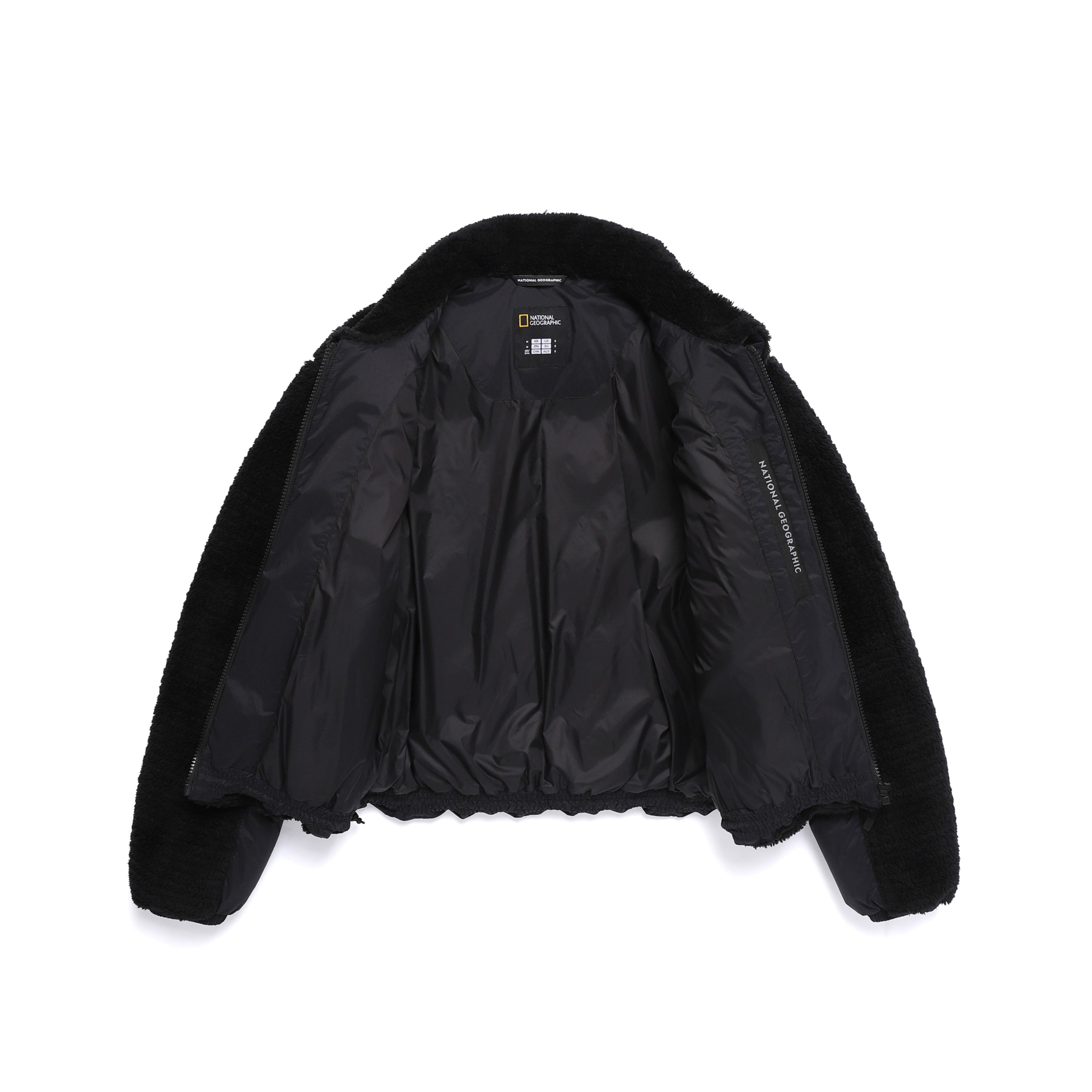 WOMEN ECO FUR HYBRID JUMPER BLACK
