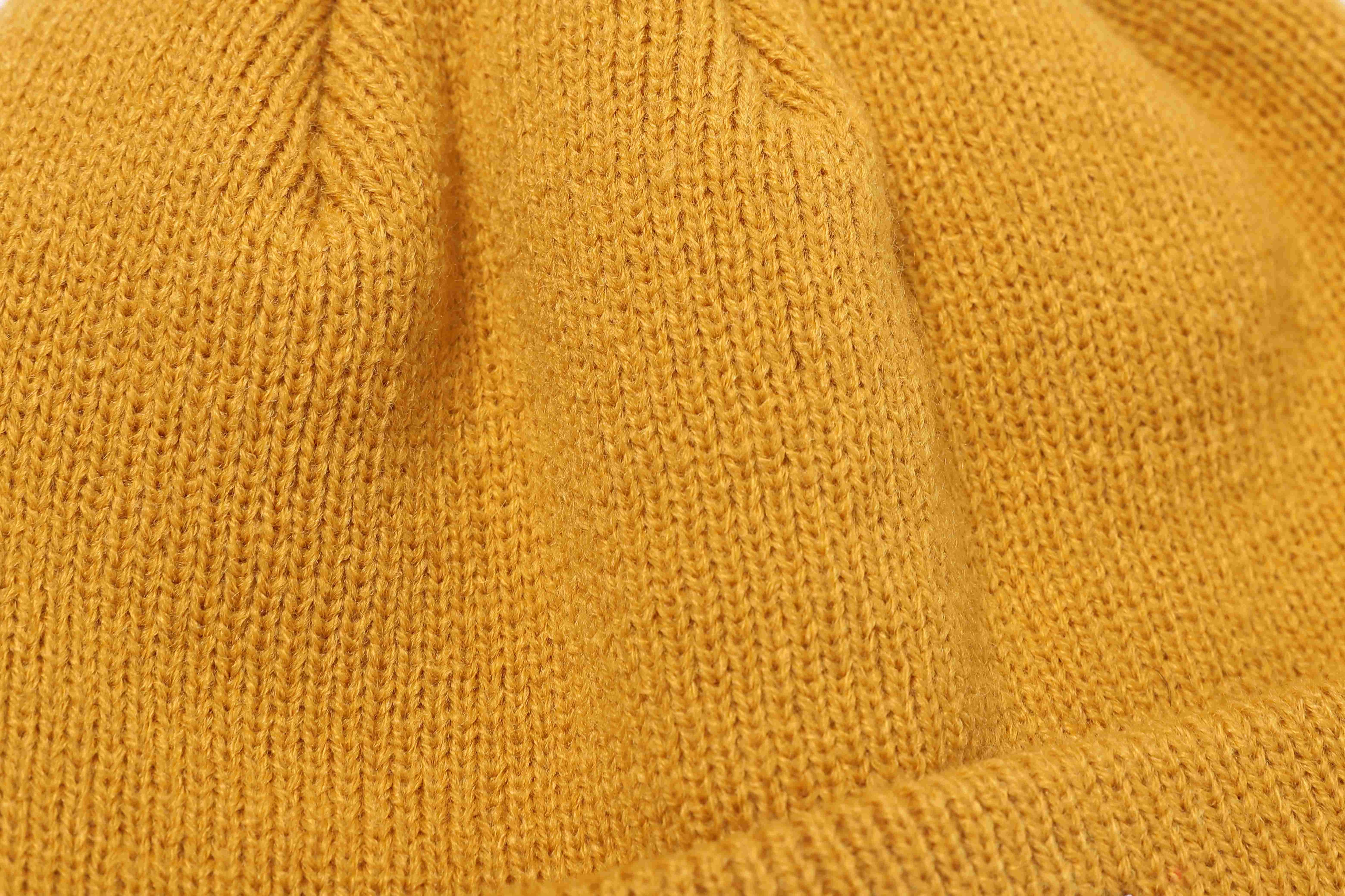 PLAIN BEANIE MUSTARD