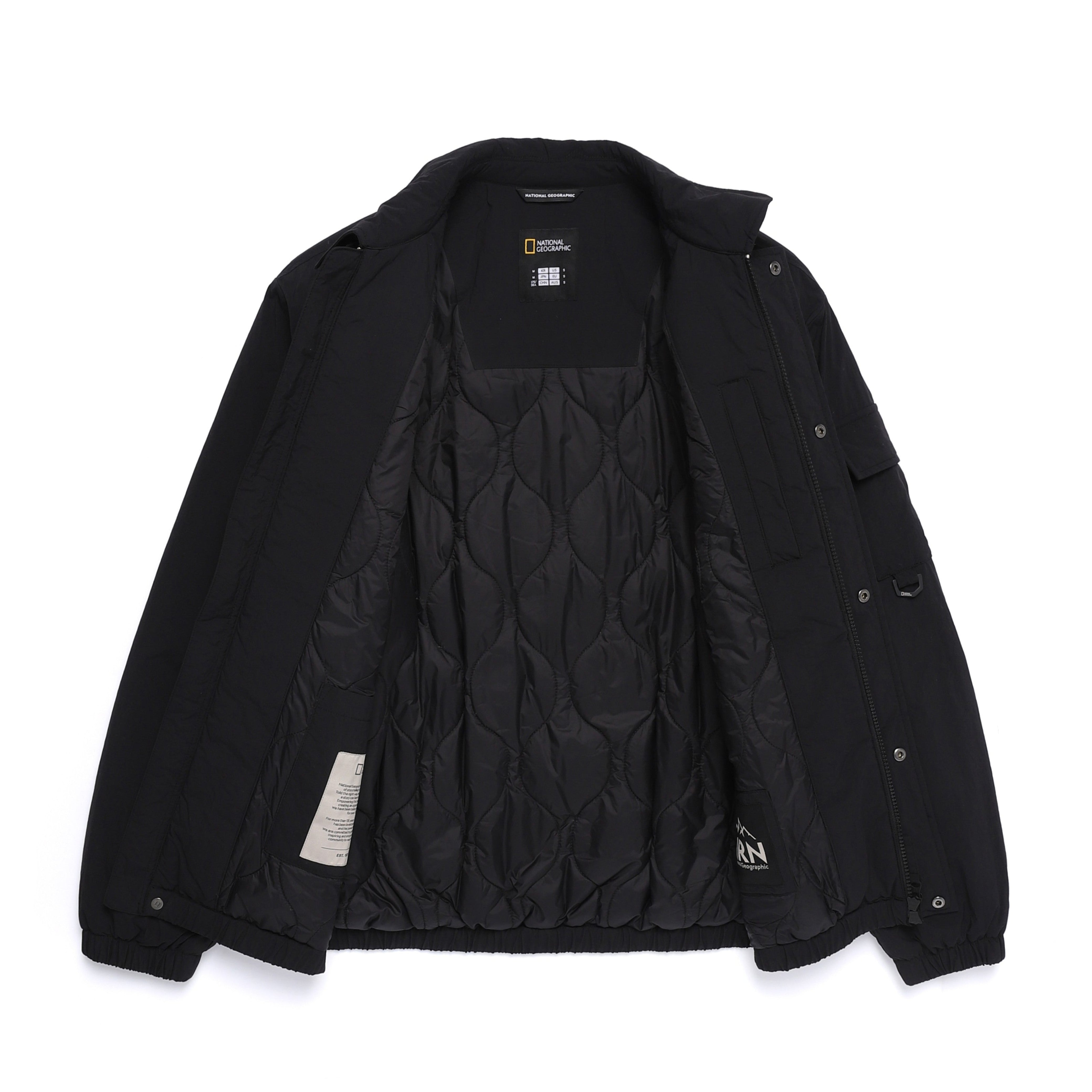 NRN WASHED PADDED BLOUSON JUMPER BLACK