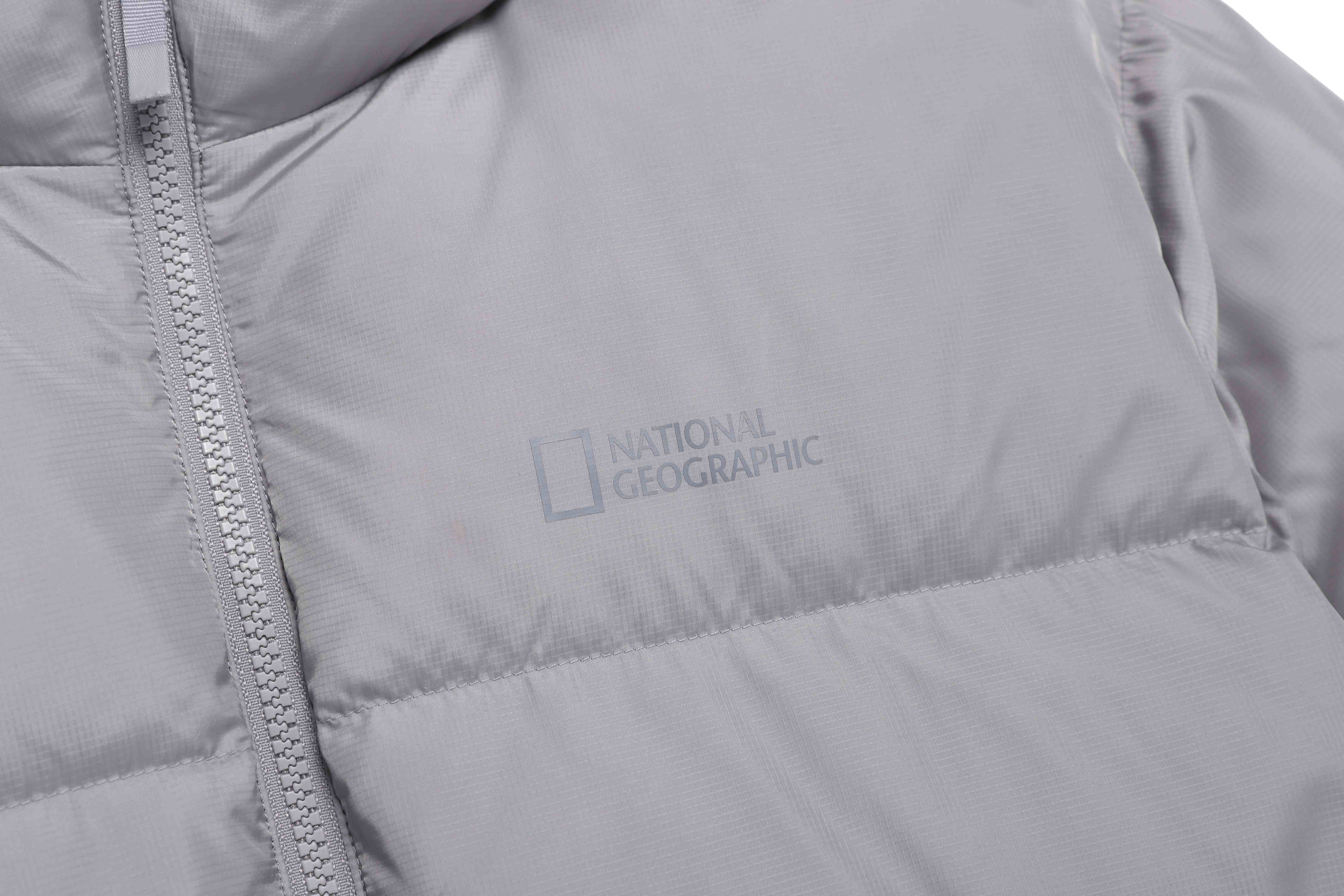 EIRA SHORT LENGTH HOODIE GOOSE DOWN JUMPER STONE GREY