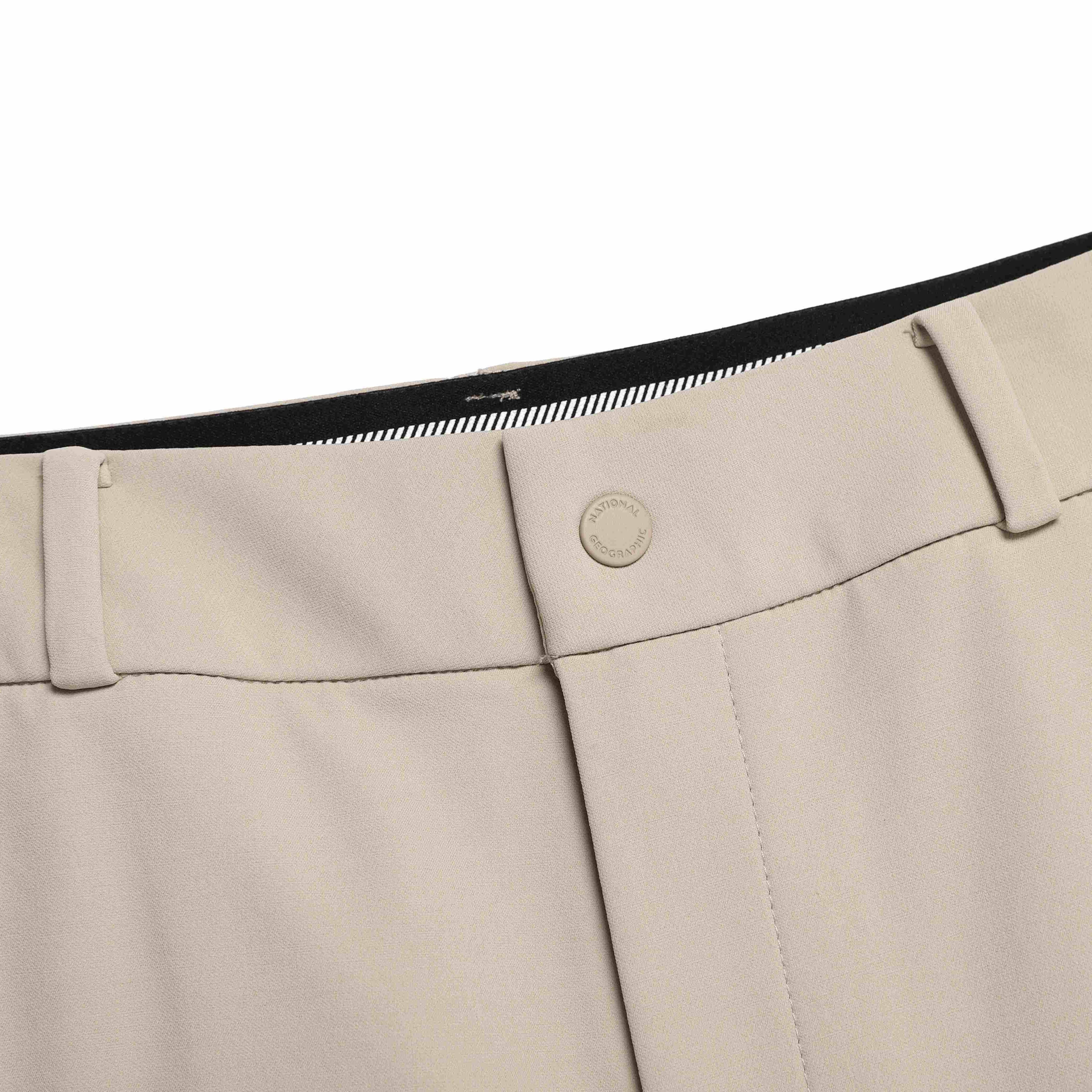 WOMEN HIGH STRETCH BRUSH PANTS MOURNING BEIGE