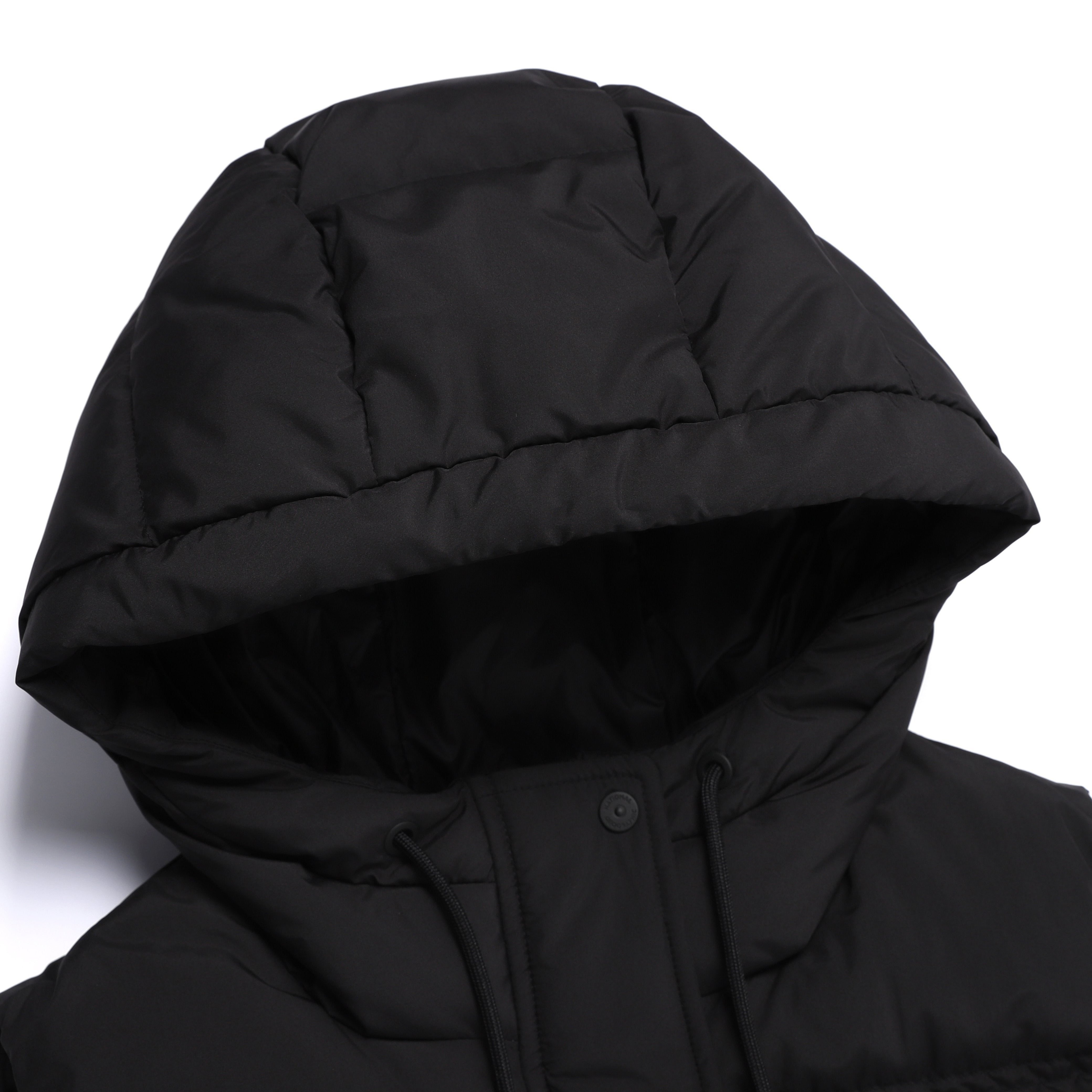 WOMEN CRASSA HOODIE DUCK DOWN VEST BLACK