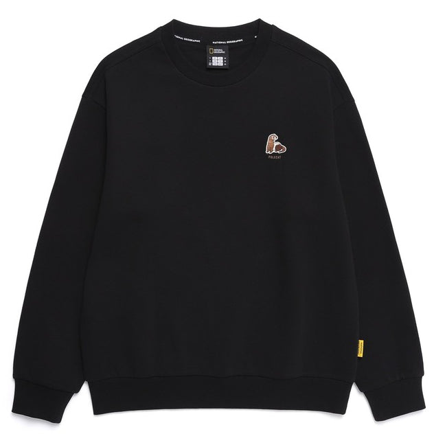 ANIMAL WAPPEN SEMI OVER FIT SWEATSHIRT CARBON BLACK