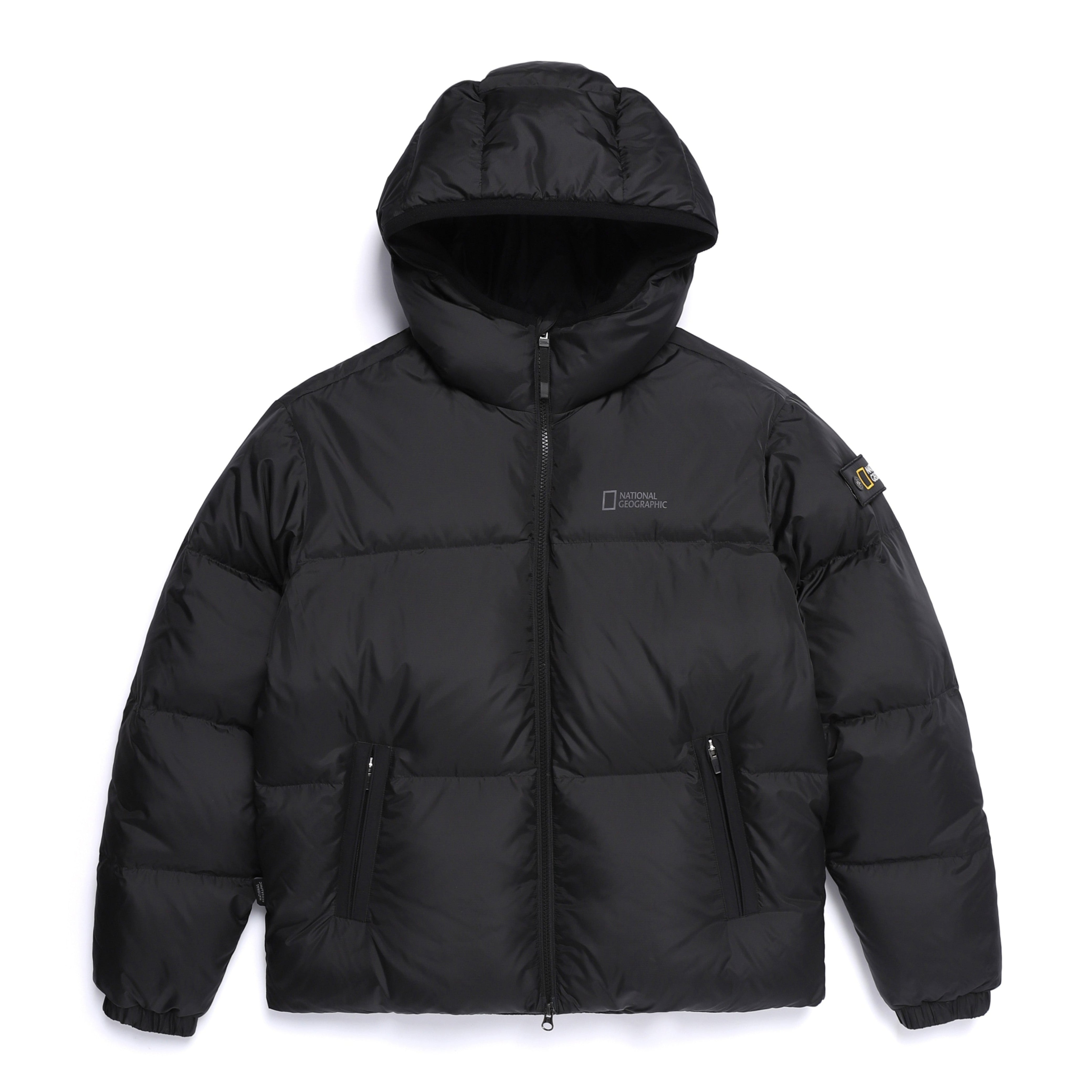EIRA SHORT LENGTH HOODIE GOOSE DOWN JUMPER HITAM