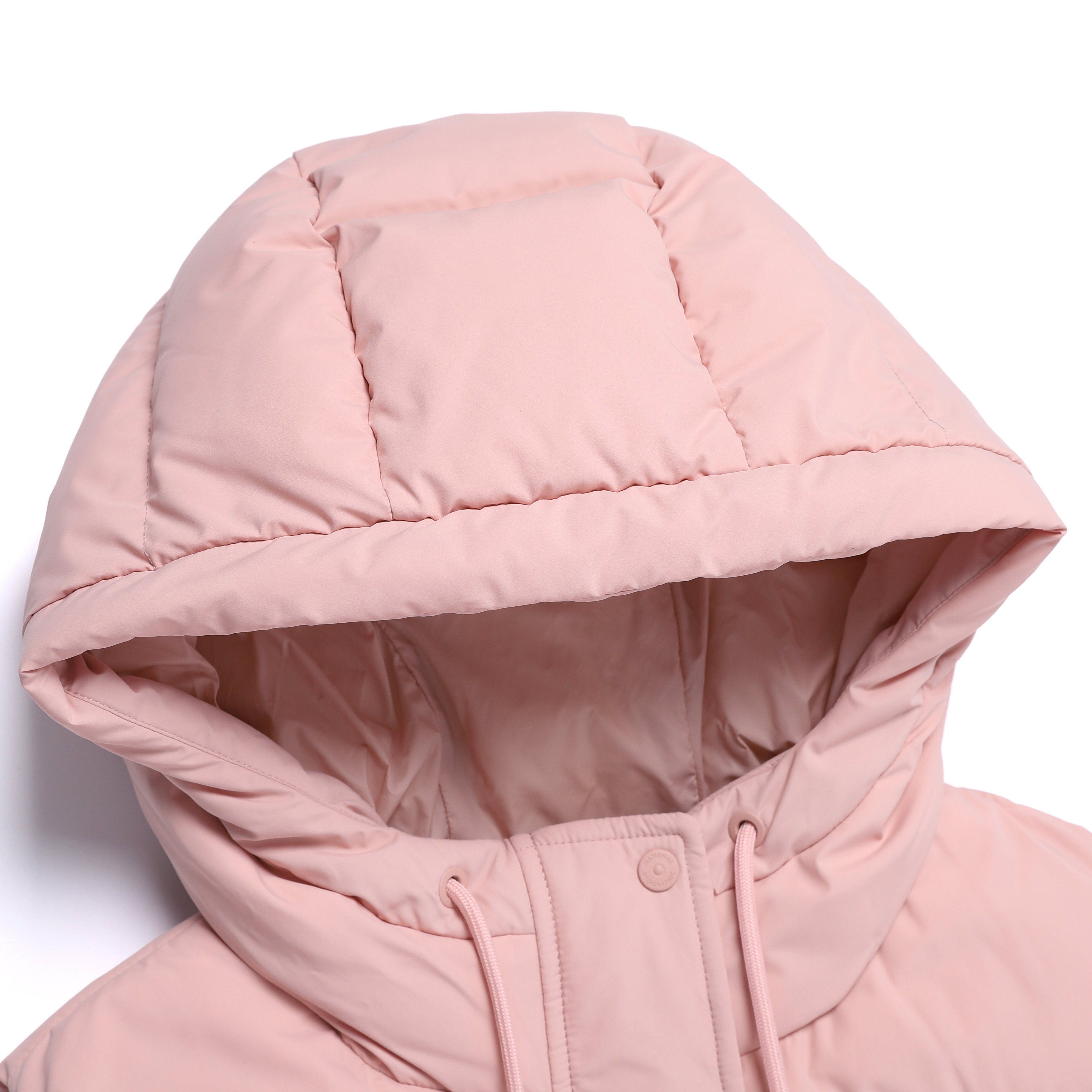 WOMEN CRASSA HOODIE DUCK DOWN VEST PINK