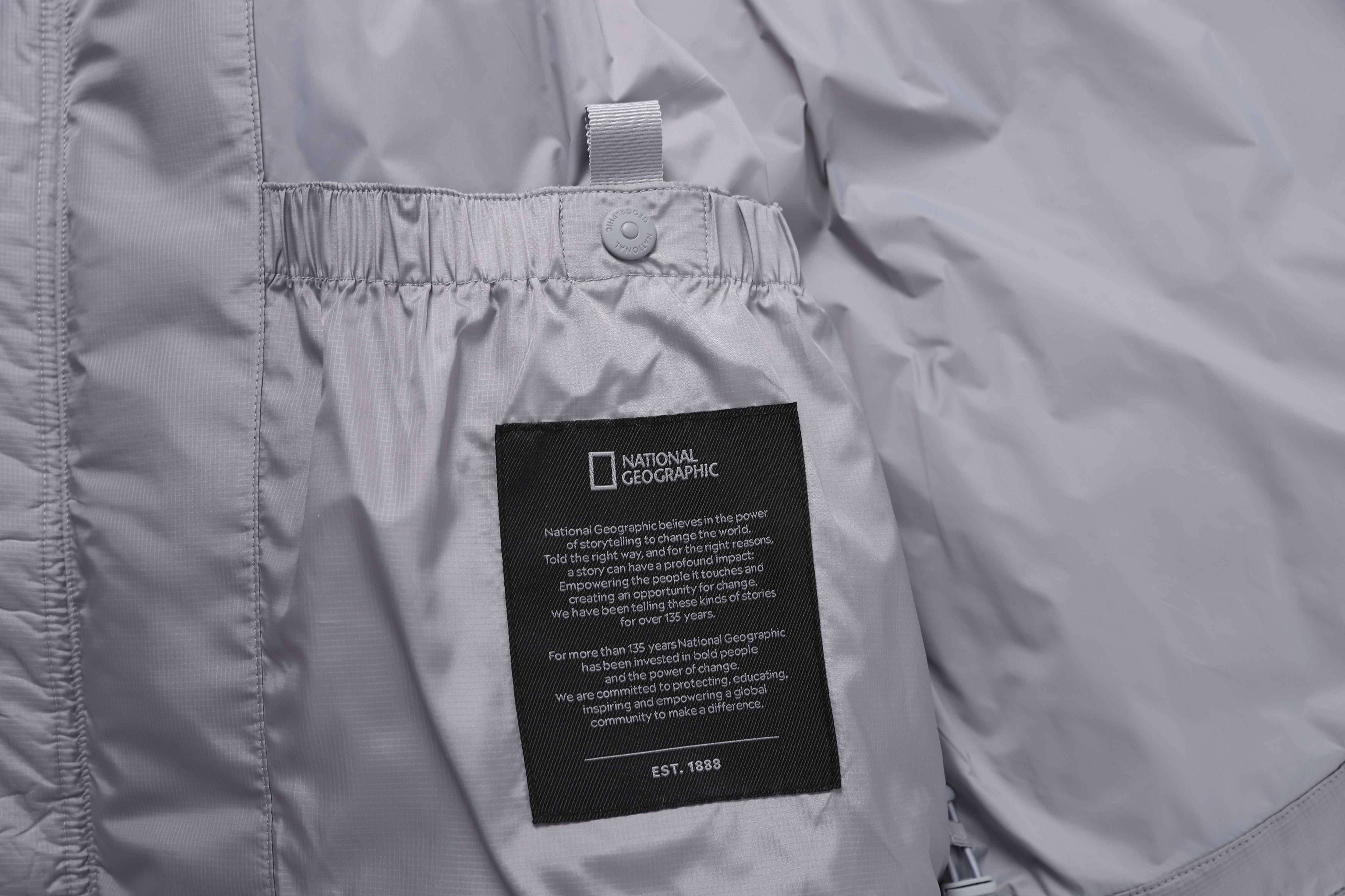 EIRA SHORT LENGTH HOODIE GOOSE DOWN JUMPER STONE GREY