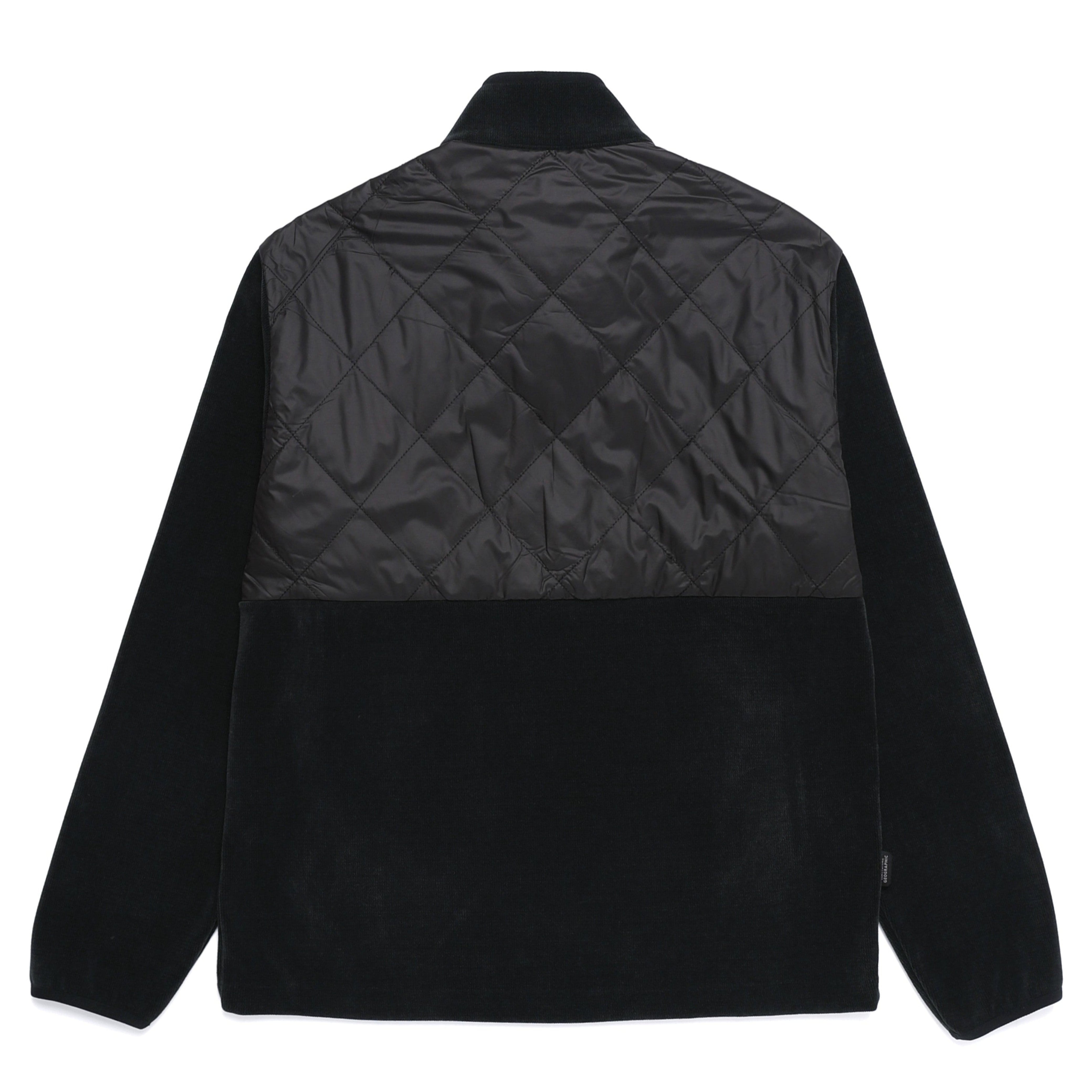 HALF ZIP UP SWEATSHIRT BLACK