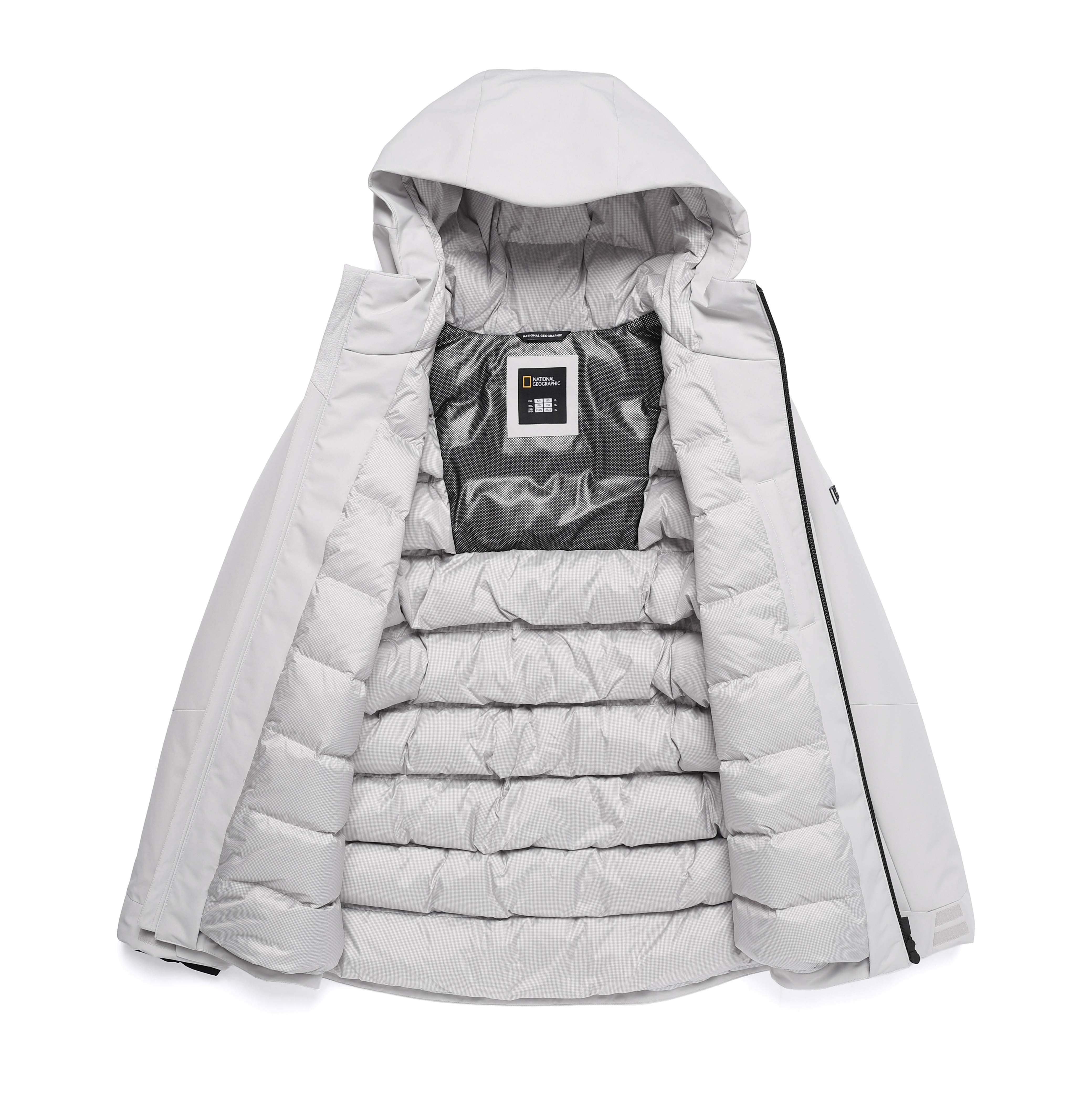 ANTARES 3 LAYERS INQUILTING GOOSE DOWN JUMPER L/GREY