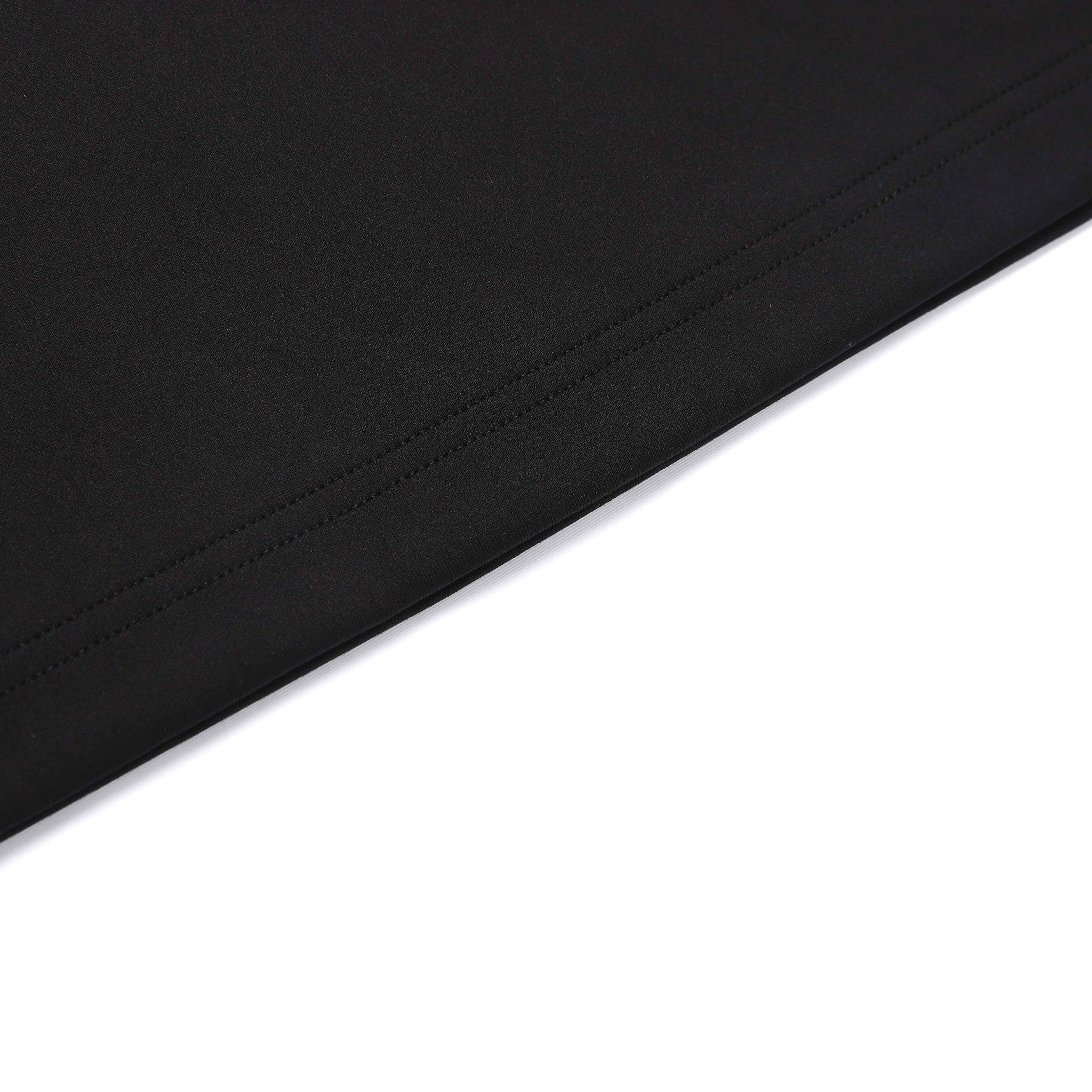 HALF-NECK LONG SLEEVE T-SHIRT BLACK