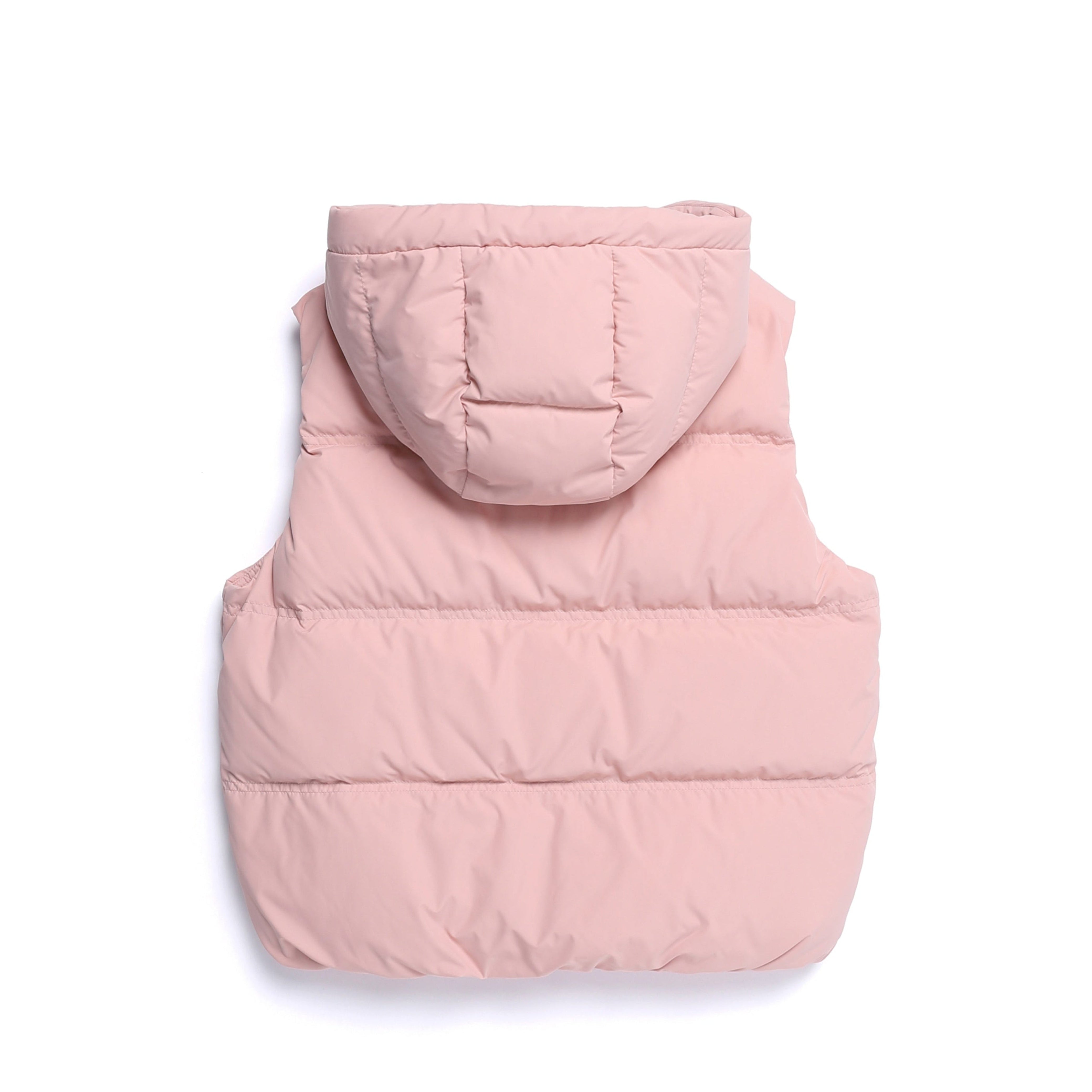 WOMEN CRASSA HOODIE DUCK DOWN VEST PINK