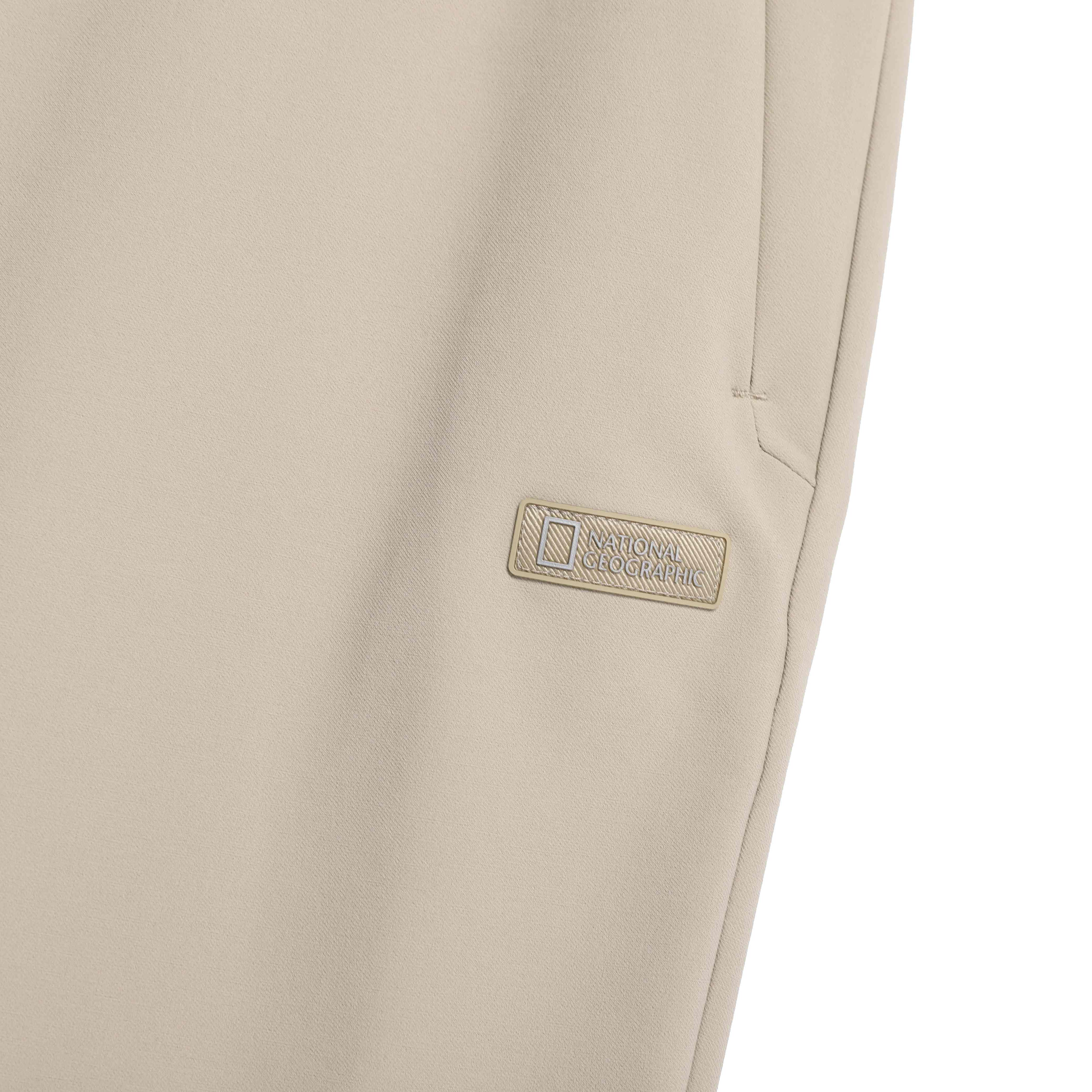 WOMEN HIGH STRETCH BRUSH PANTS MOURNING BEIGE