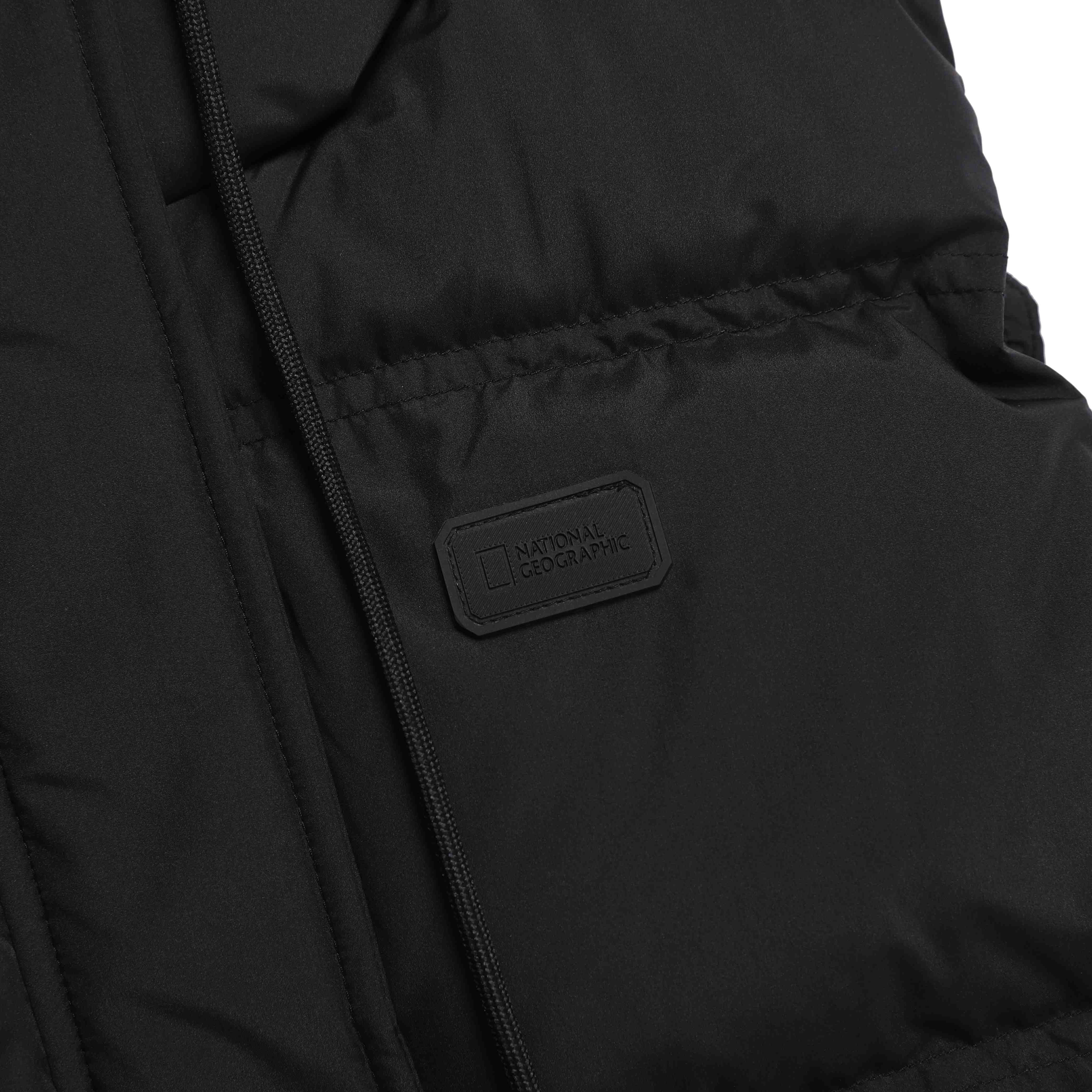 WOMEN CRASSA HOODIE DUCK DOWN VEST BLACK