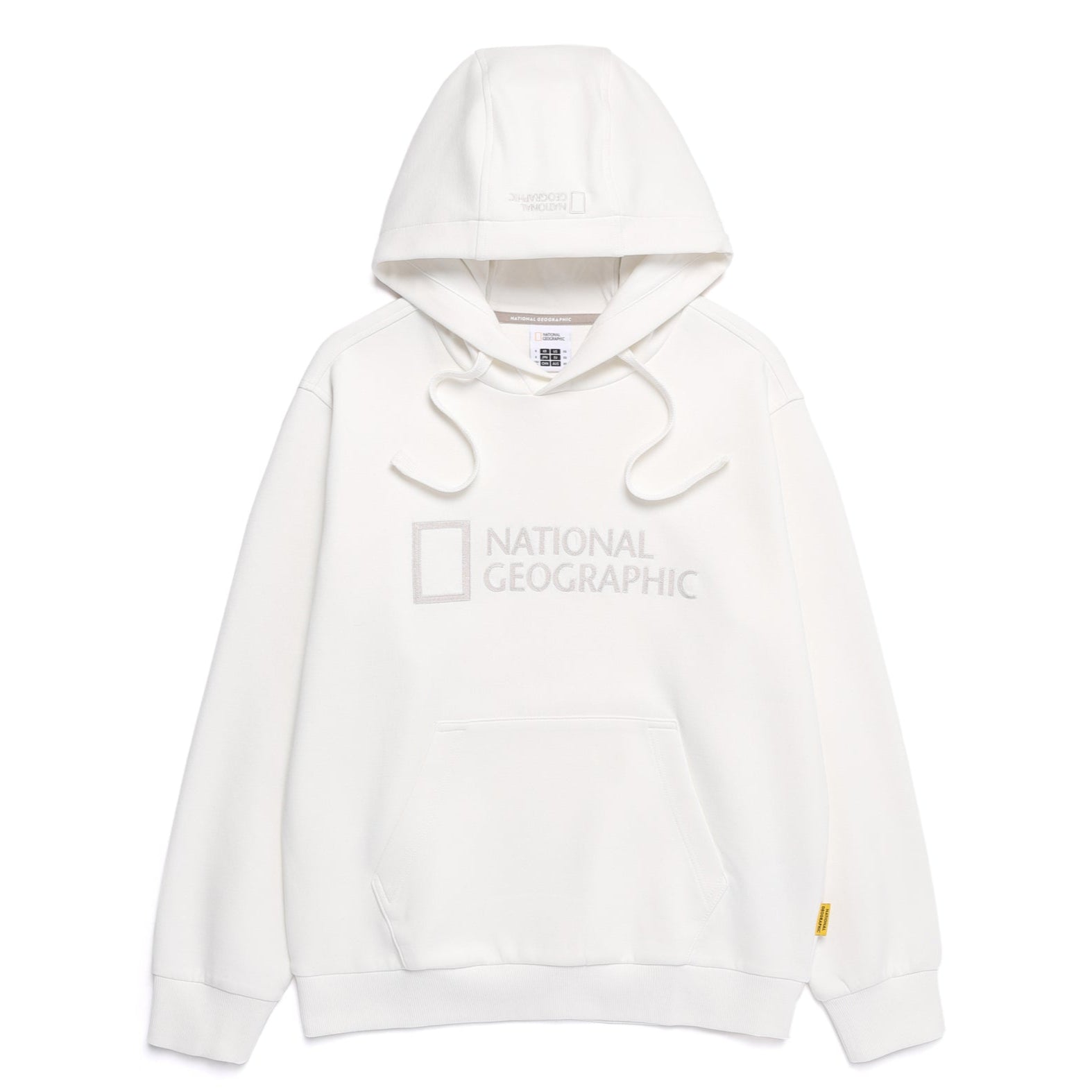FOLHAS BIG LOGO BASIC FIT HOODIE IVORY