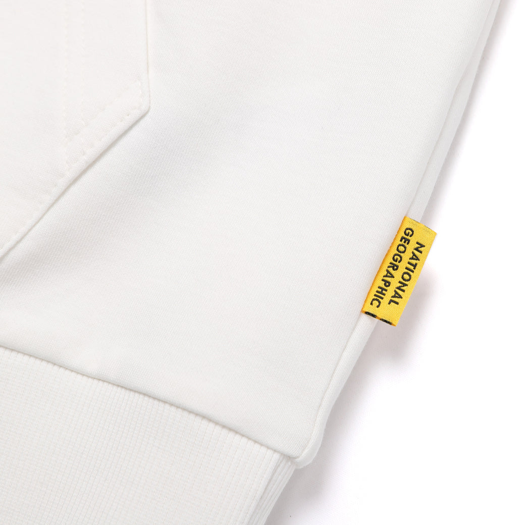 FOLHAS BIG LOGO BASIC FIT HOODIE IVORY