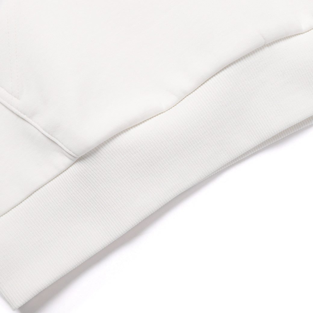 FOLHAS BIG LOGO BASIC FIT HOODIE IVORY