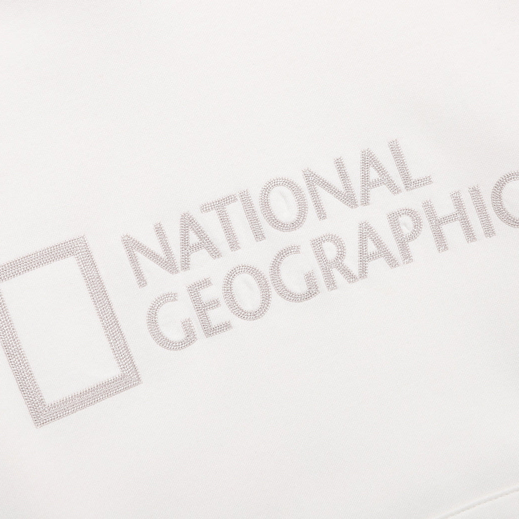 FOLHAS BIG LOGO BASIC FIT HOODIE IVORY