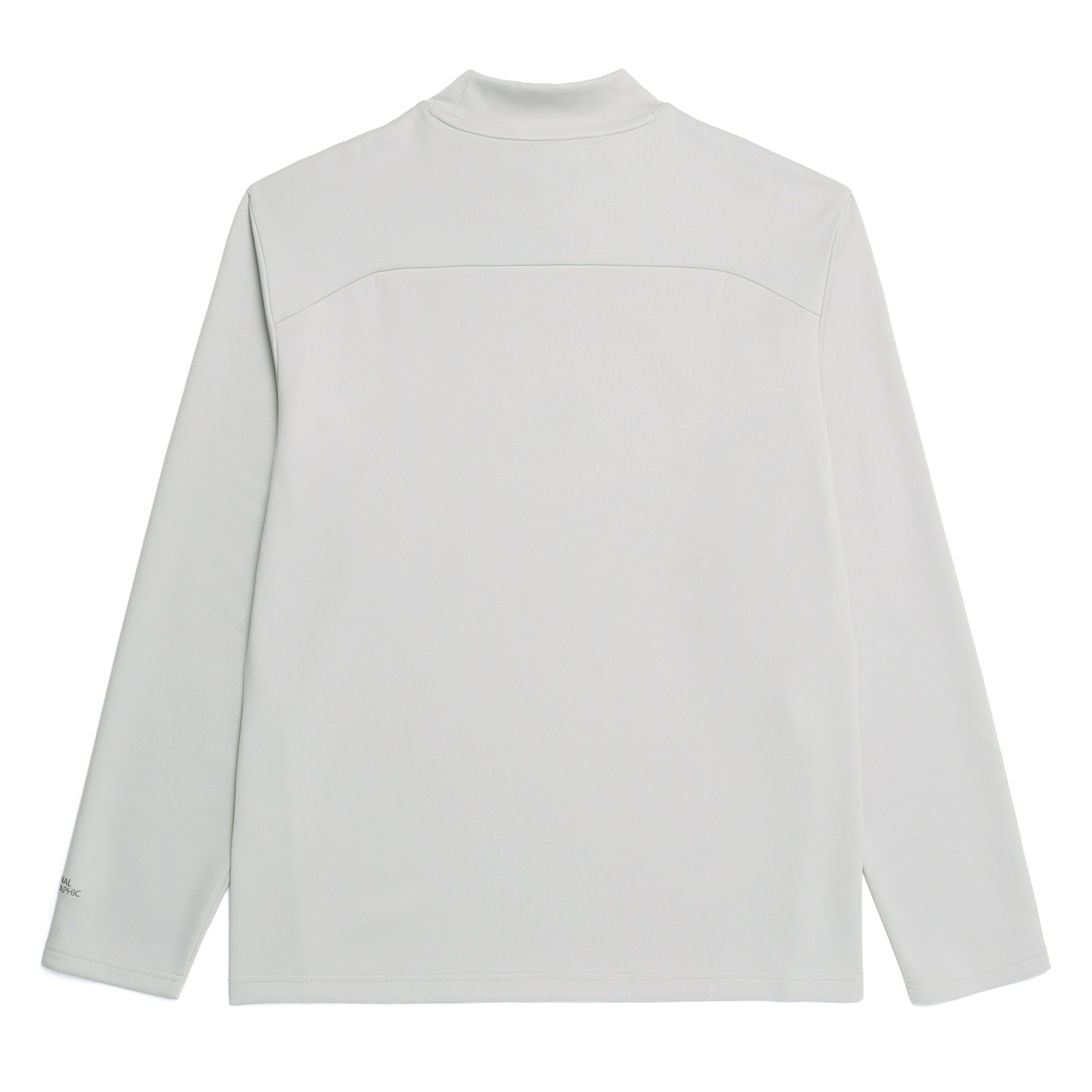HALF-NECK LONG SLEEVE T-SHIRT L/GREY