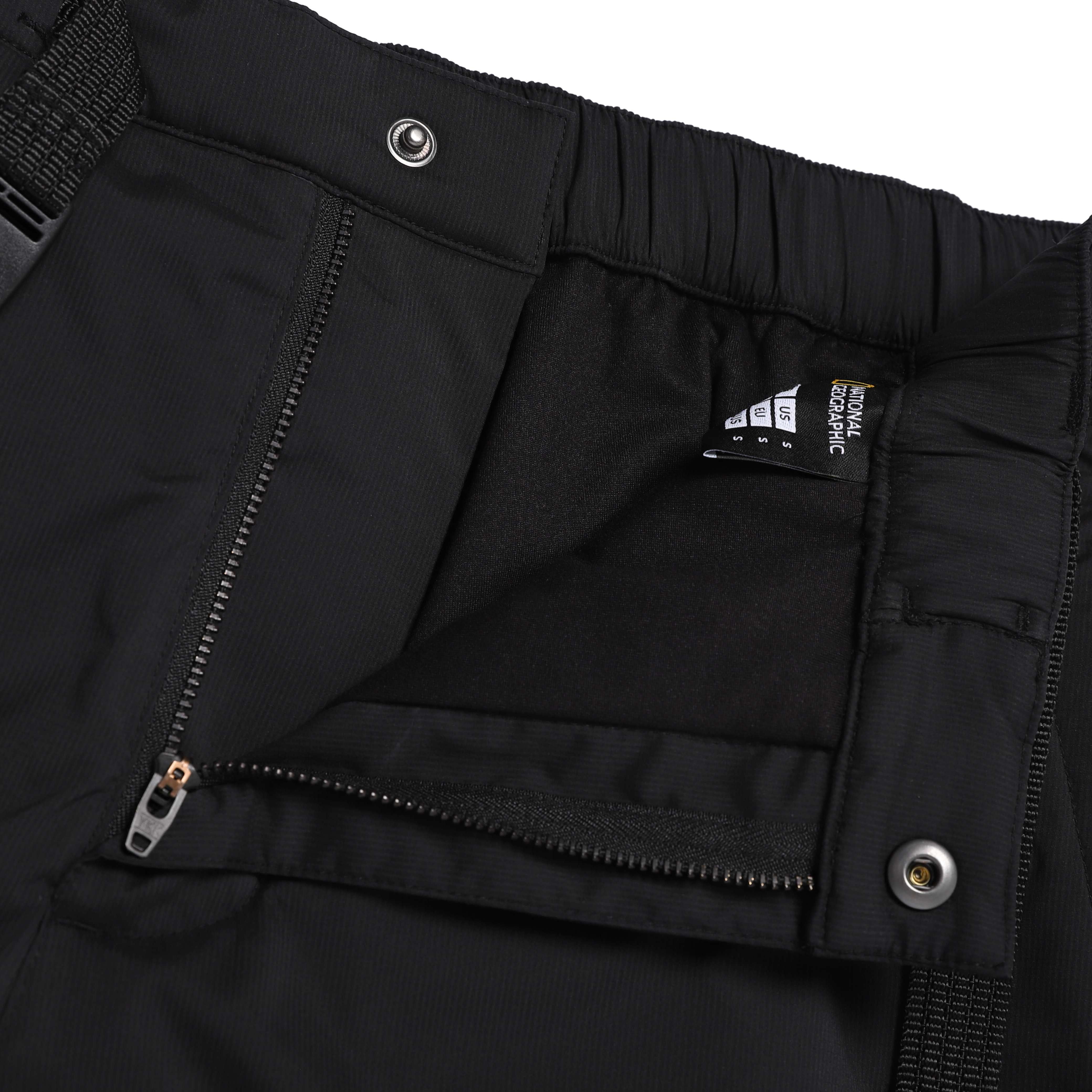 NRN SEMI-LOOSE PADDING PANTS BLACK