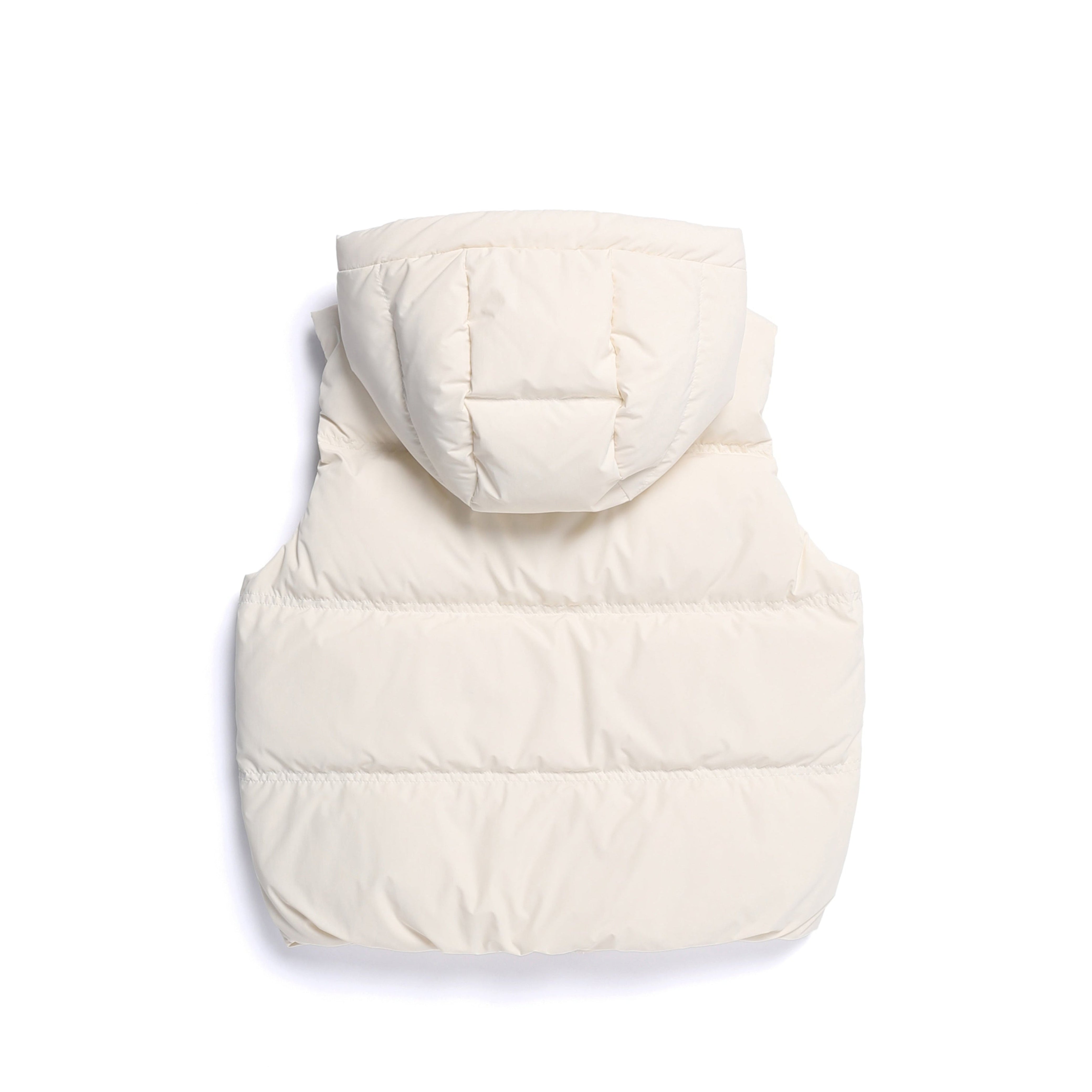 WOMEN CRASSA HOODIE DUCK DOWN VEST IVORY