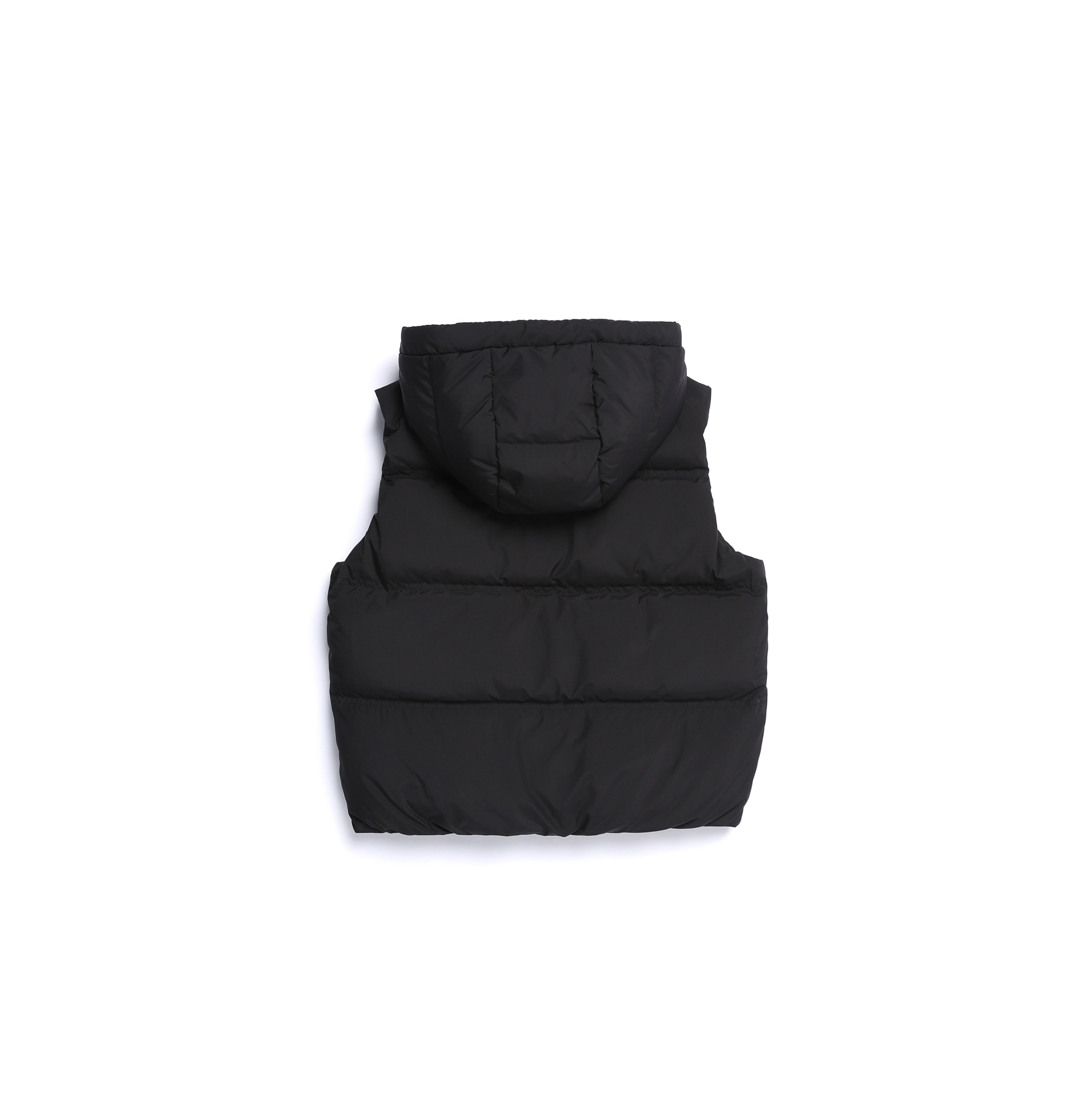 WOMEN CRASSA HOODIE DUCK DOWN VEST BLACK