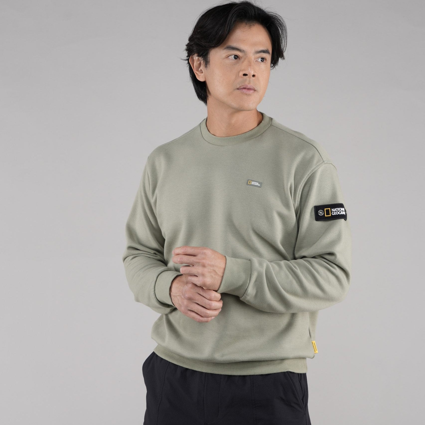 STANDARD VELUX SEMI-OVER FIT SWEATSHIRT F/KHAKI