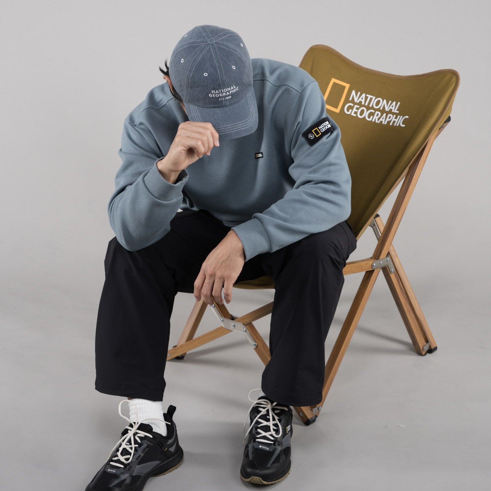 LEUCOS LOGO ARTWORK SWEATSHIRT STEEL BLUE