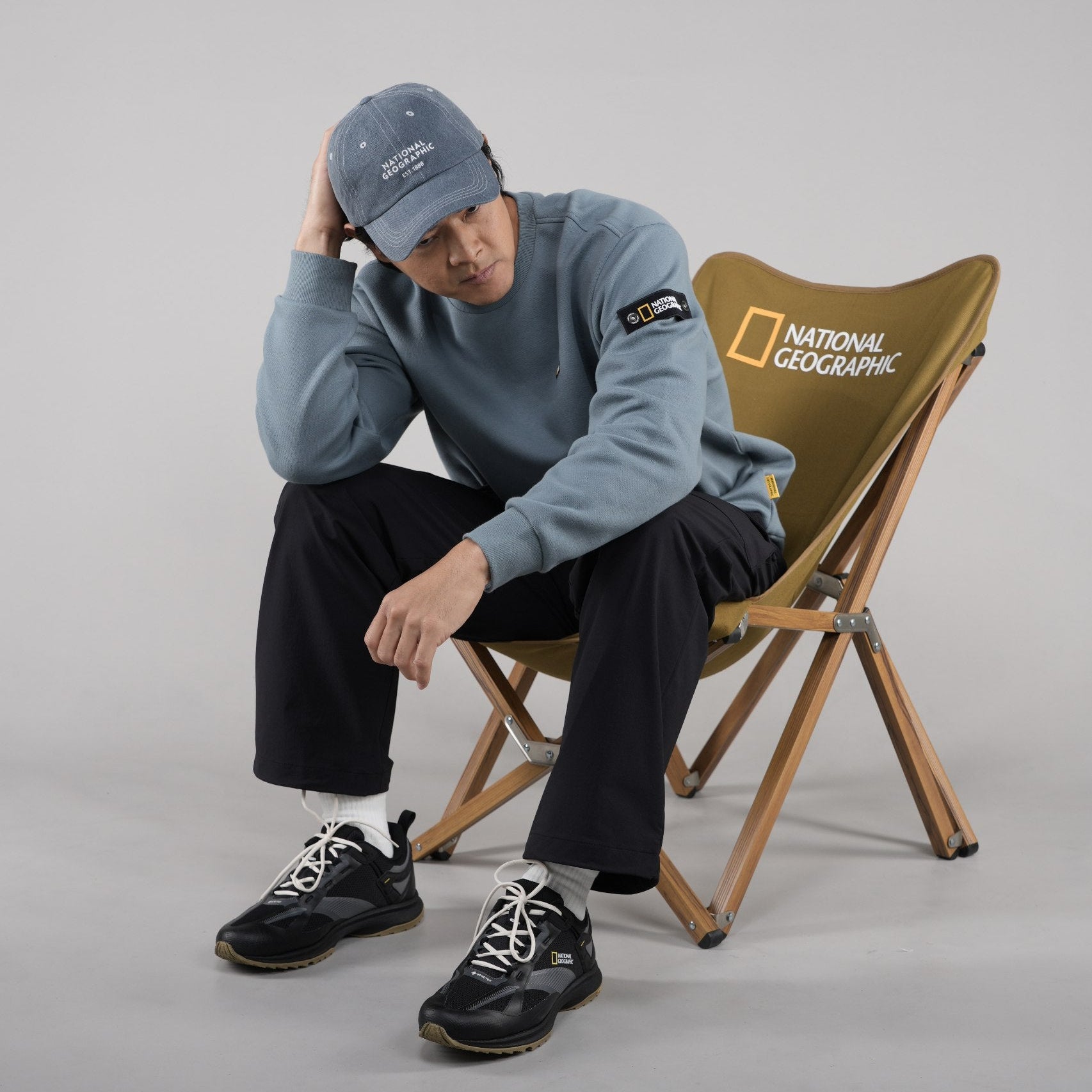 LEUCOS LOGO ARTWORK SWEATSHIRT STEEL BLUE
