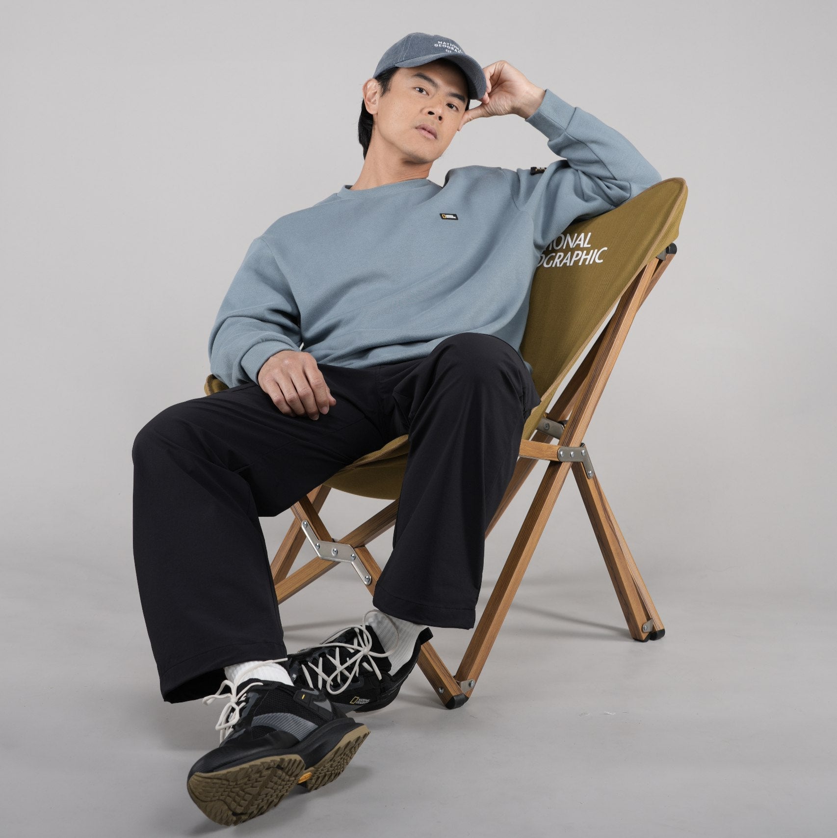 LEUCOS LOGO ARTWORK SWEATSHIRT STEEL BLUE