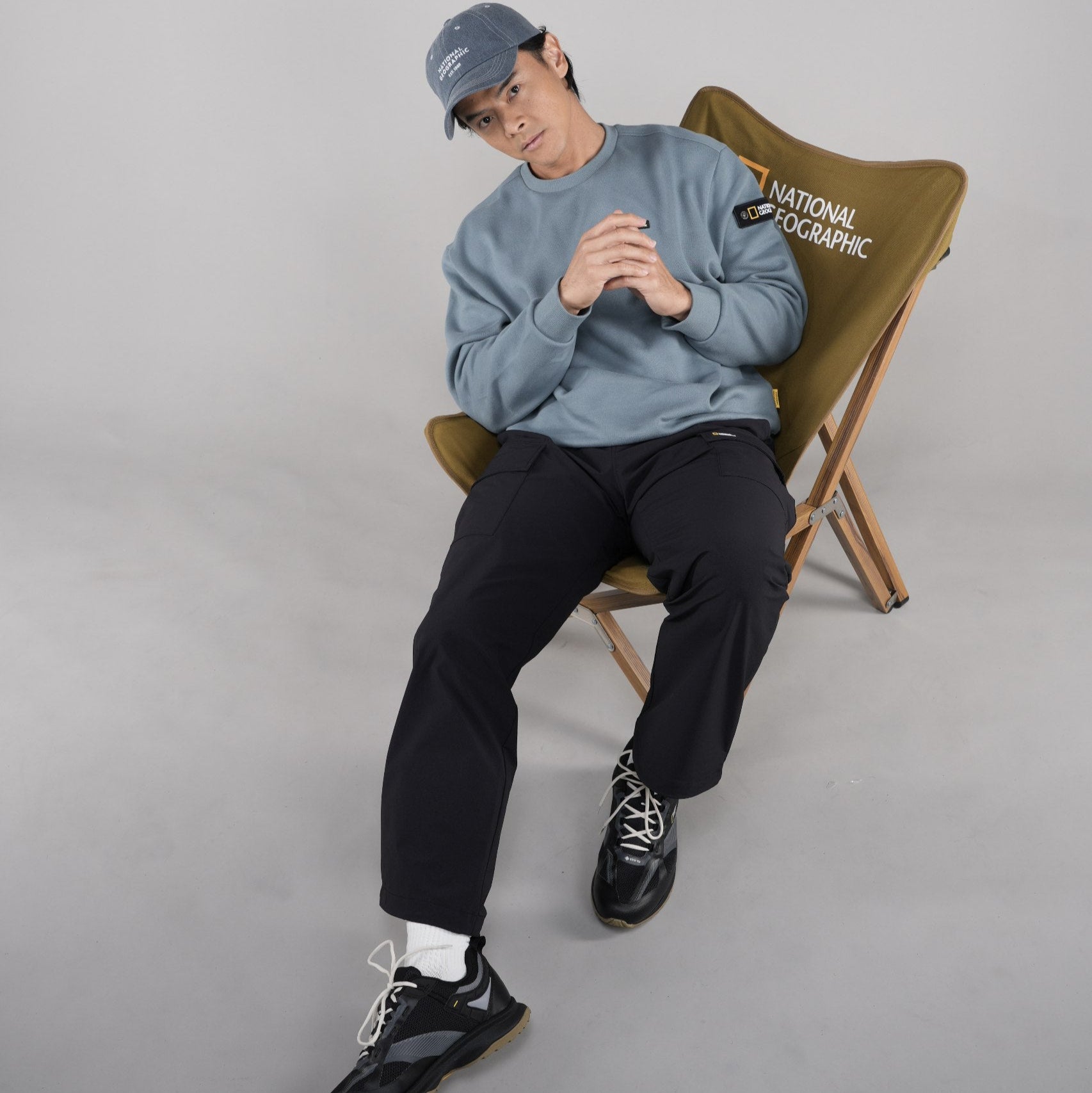 LEUCOS LOGO ARTWORK SWEATSHIRT STEEL BLUE