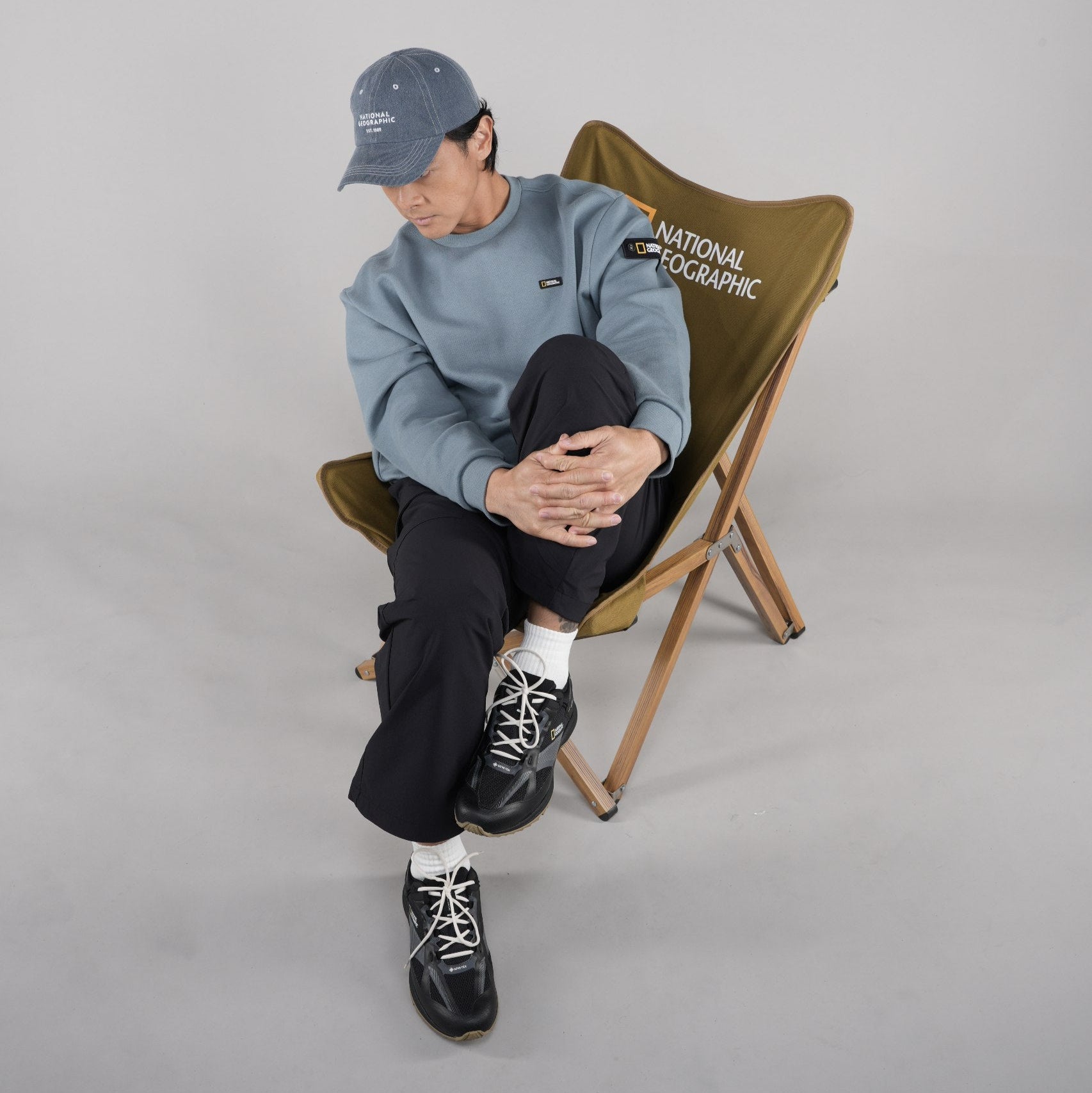 LEUCOS LOGO ARTWORK SWEATSHIRT STEEL BLUE