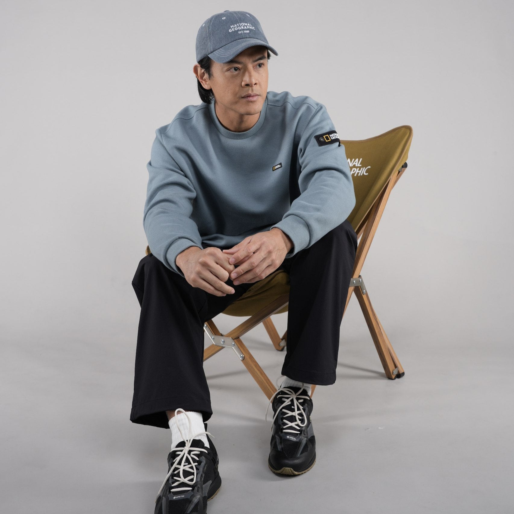 LEUCOS LOGO ARTWORK SWEATSHIRT STEEL BLUE