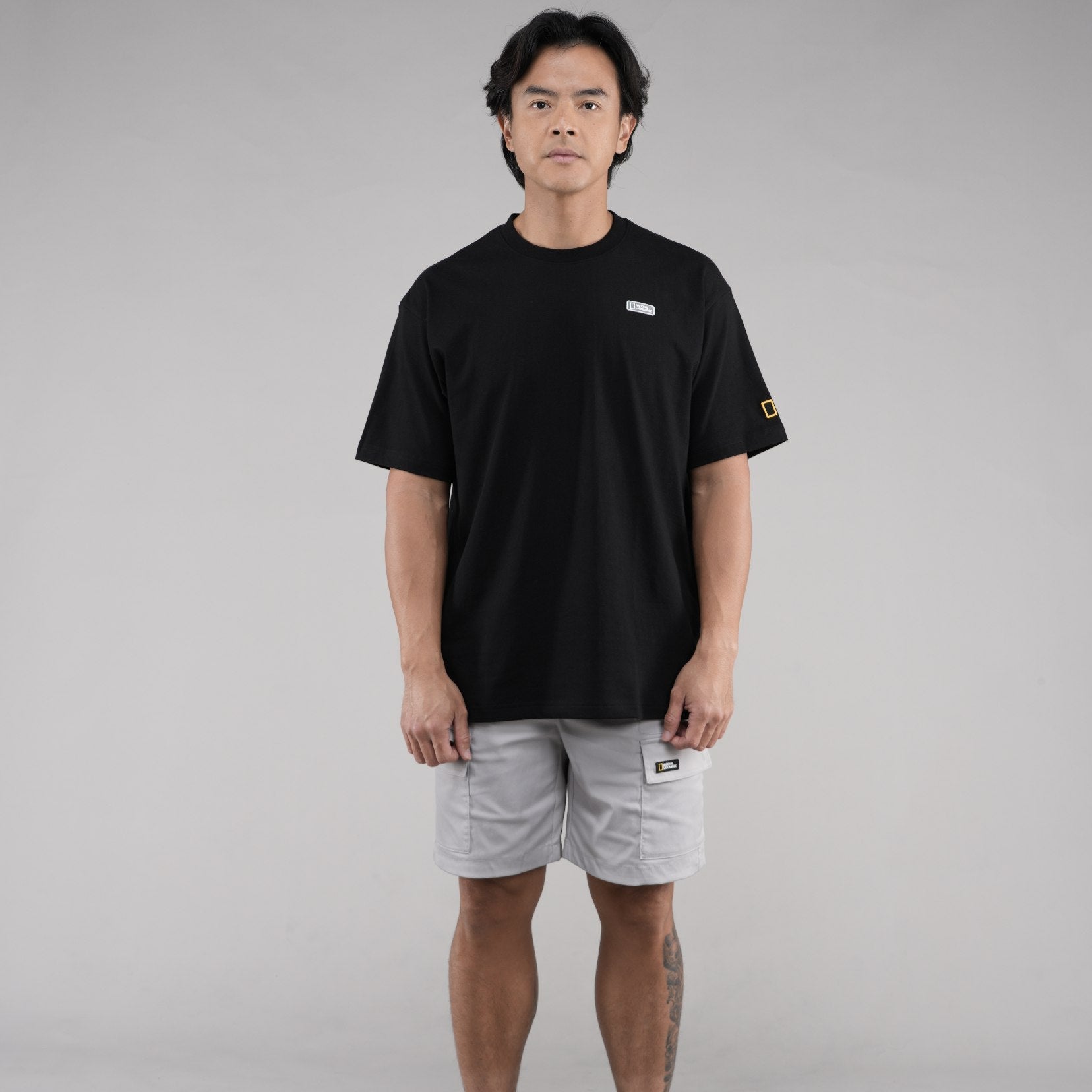 INDONESIA EAGLE GRAPHIC T-SHIRT (SEMI OVER FIT) BLACK