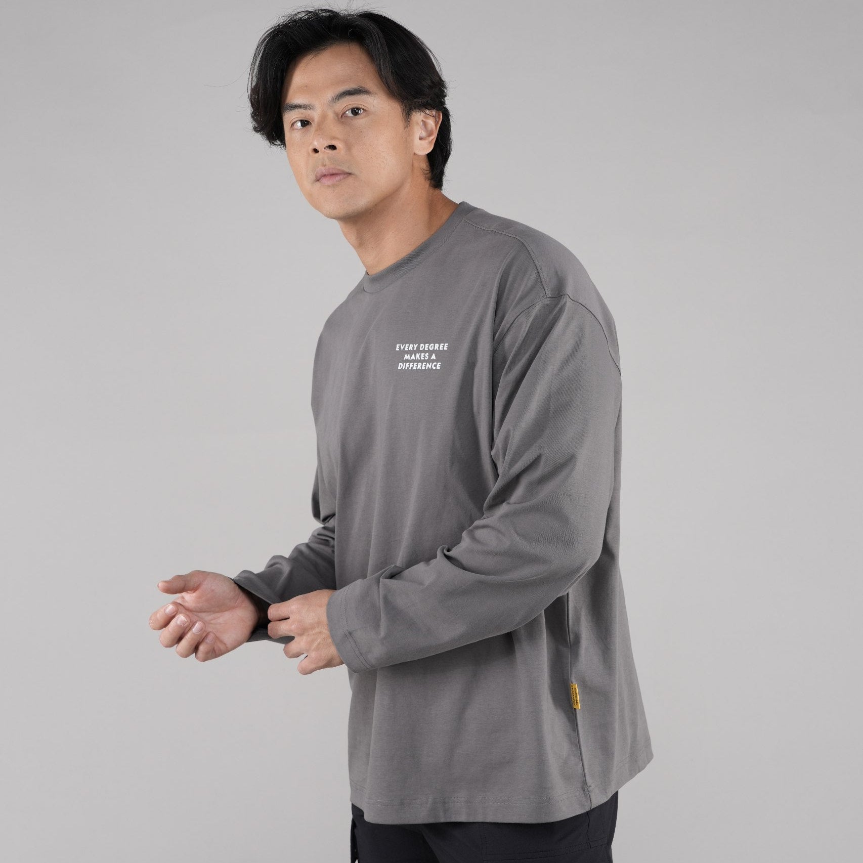 GLACIER CONCEPT GRAPHIC L/TEE STONE GREY