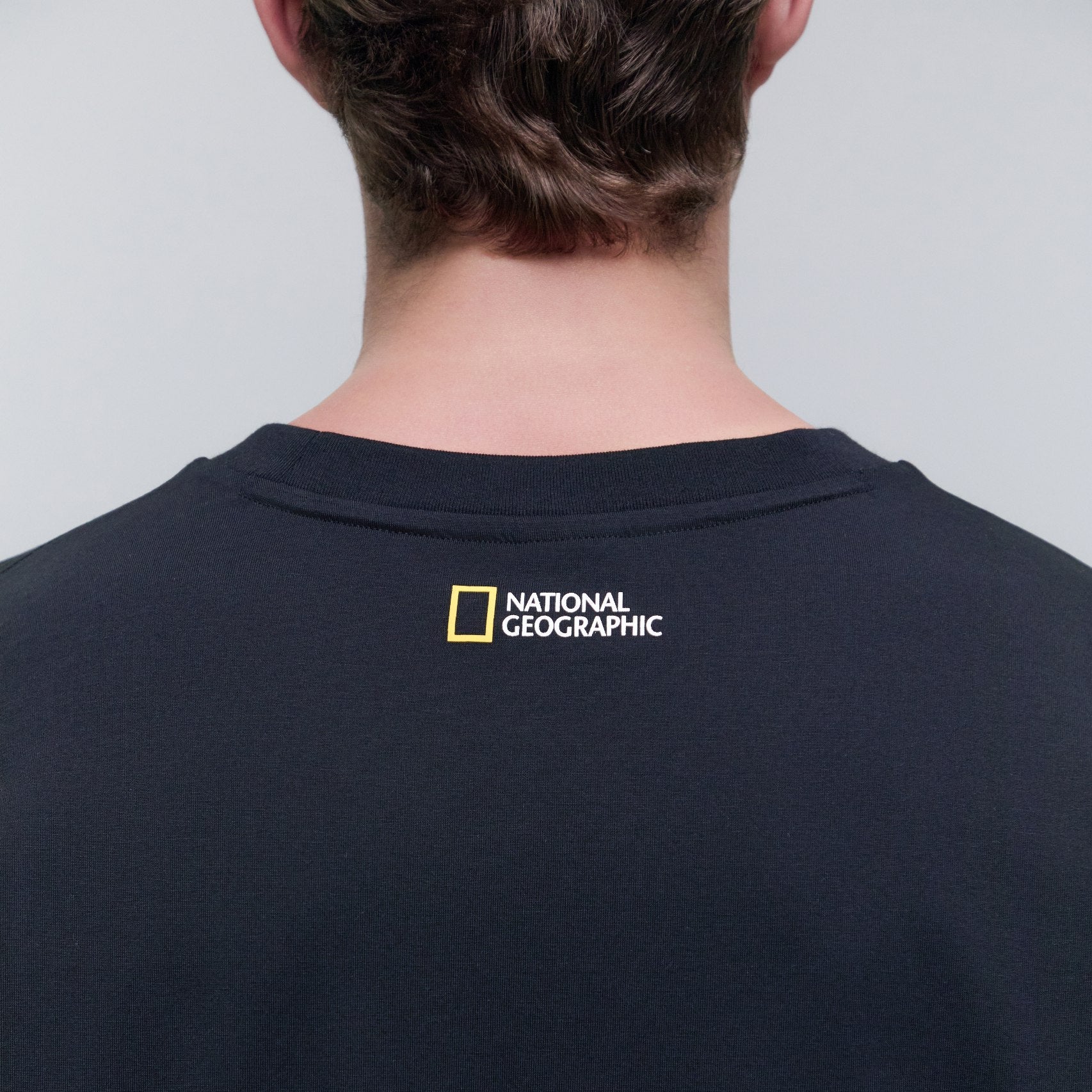 UNISEX SEMI-OVER FIT SUPIMA LONG-SLEEVE T-SHIRTS CARBON BLACK