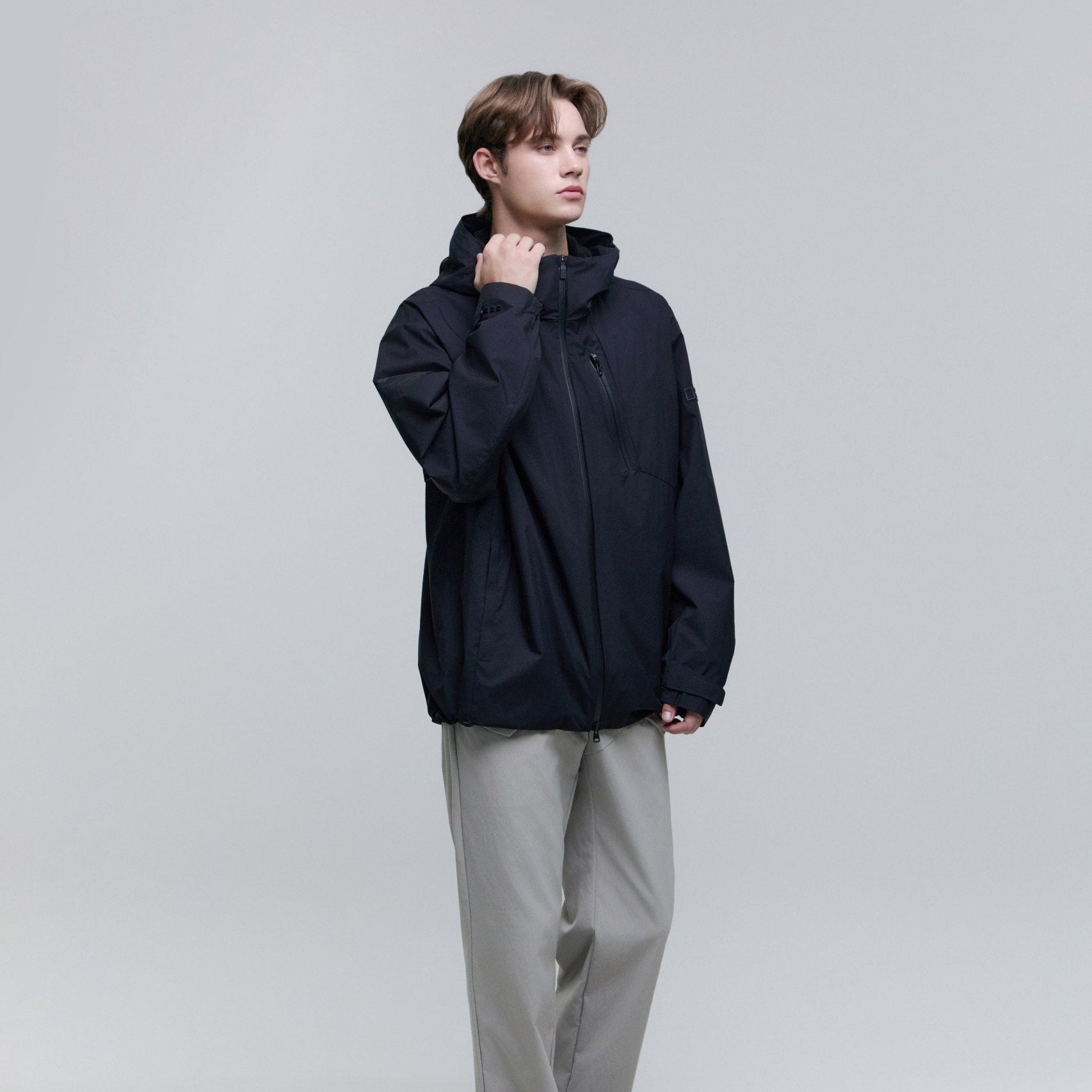 ATLAS WINDSTOPPER BY GORE-TEX LABS 2L JACKET CARBON BLACK