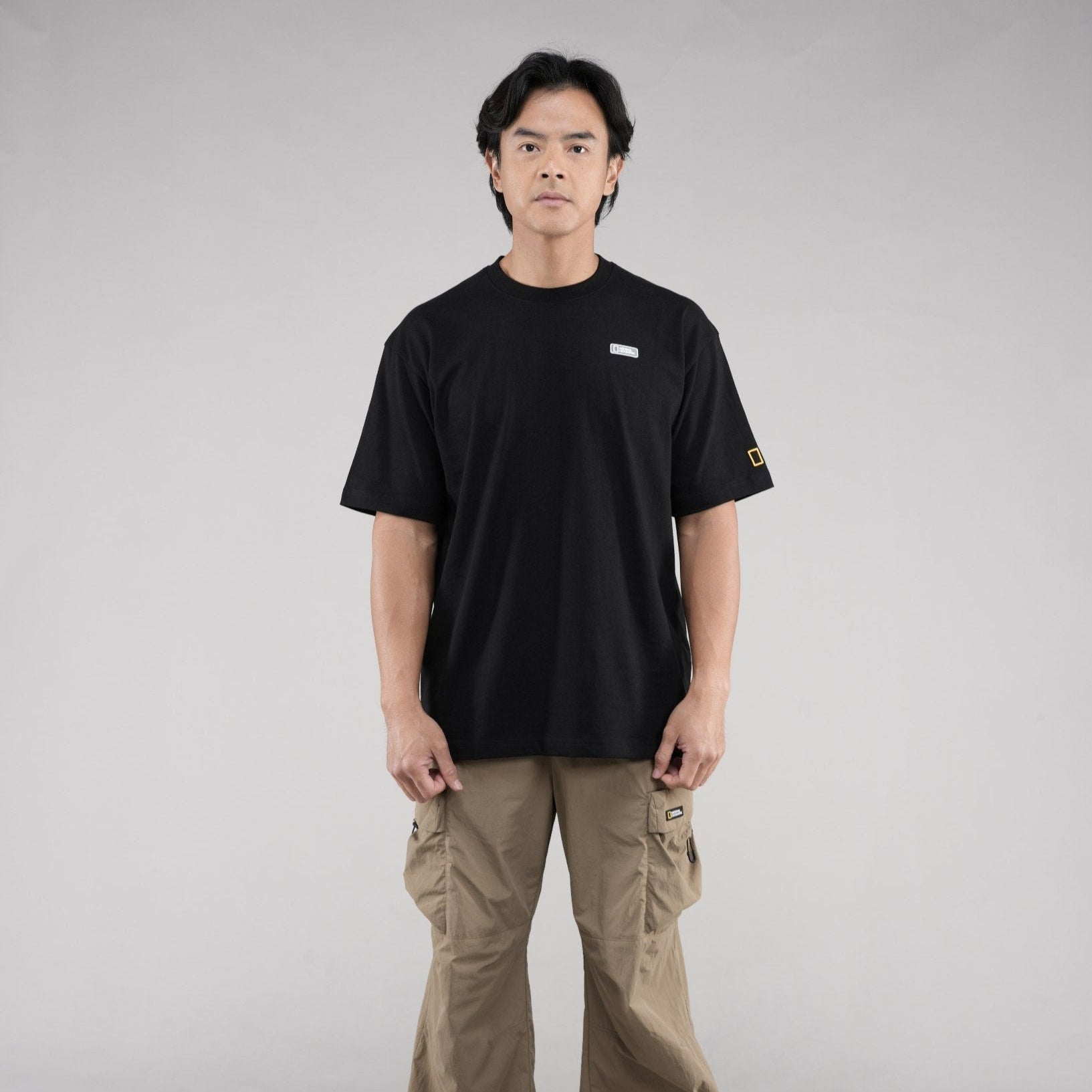 INDONESIA ISLAND GRAPHIC T-SHIRT (SEMI OVER FIT) BLACK