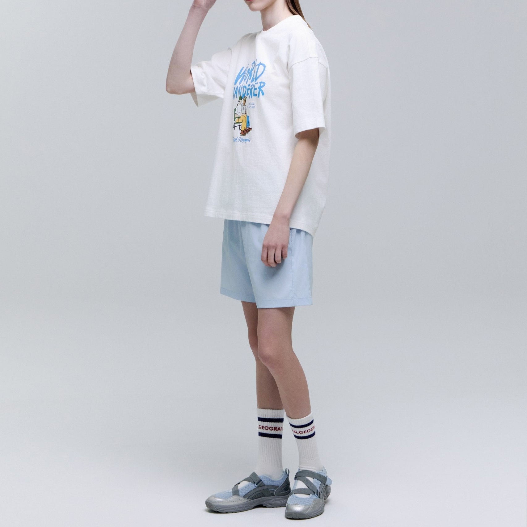 STRIPE CREW SOCKS NAVY