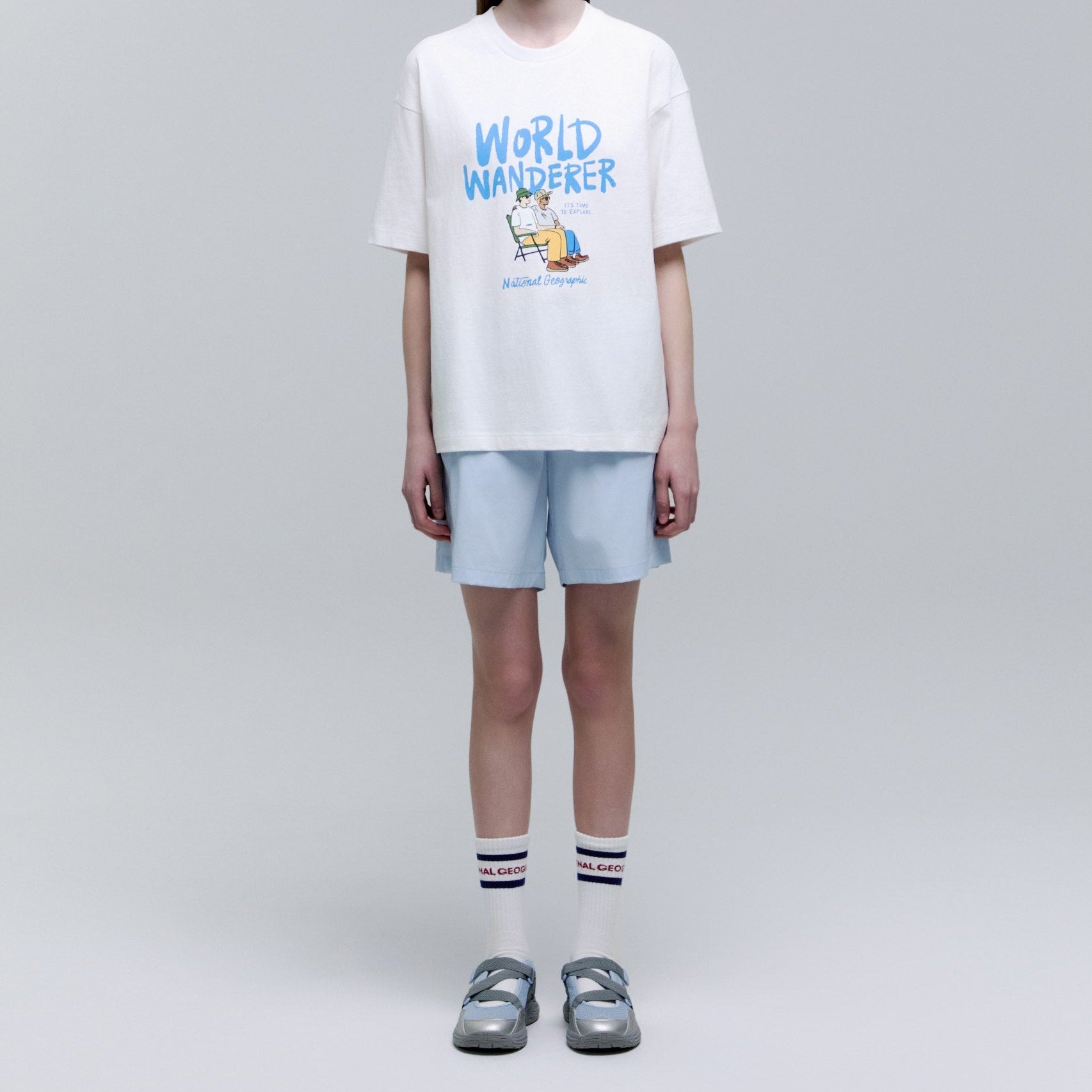 STRIPE CREW SOCKS NAVY