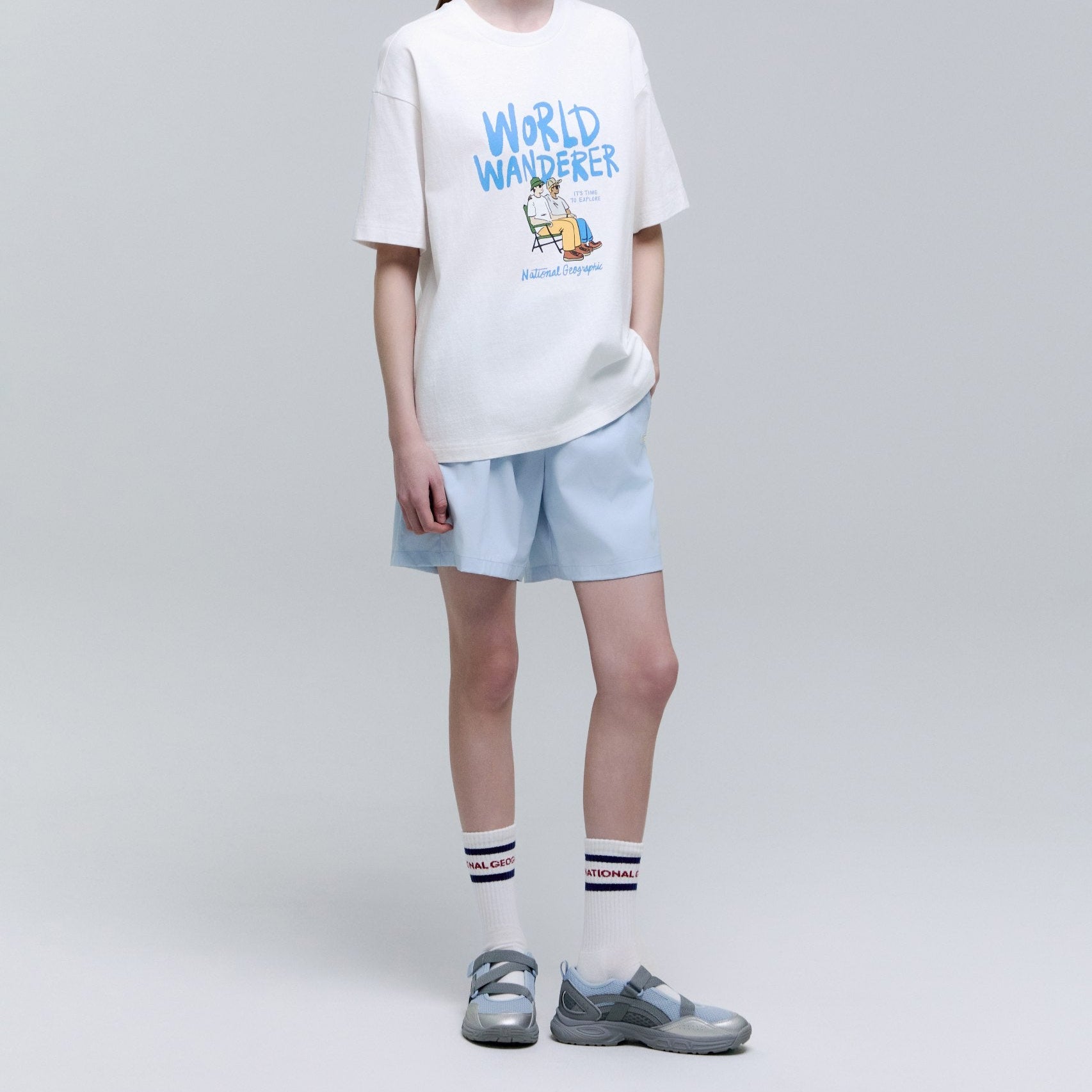 STRIPE CREW SOCKS NAVY