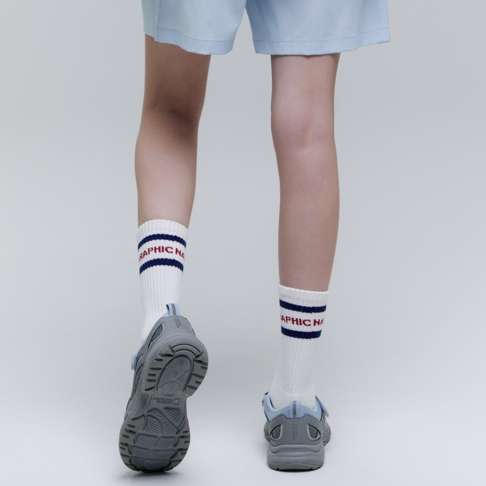 STRIPE CREW SOCKS NAVY