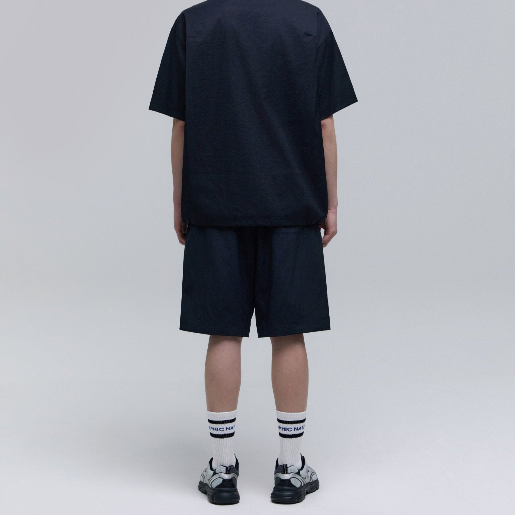 STRIPE CREW SOCKS BLACK