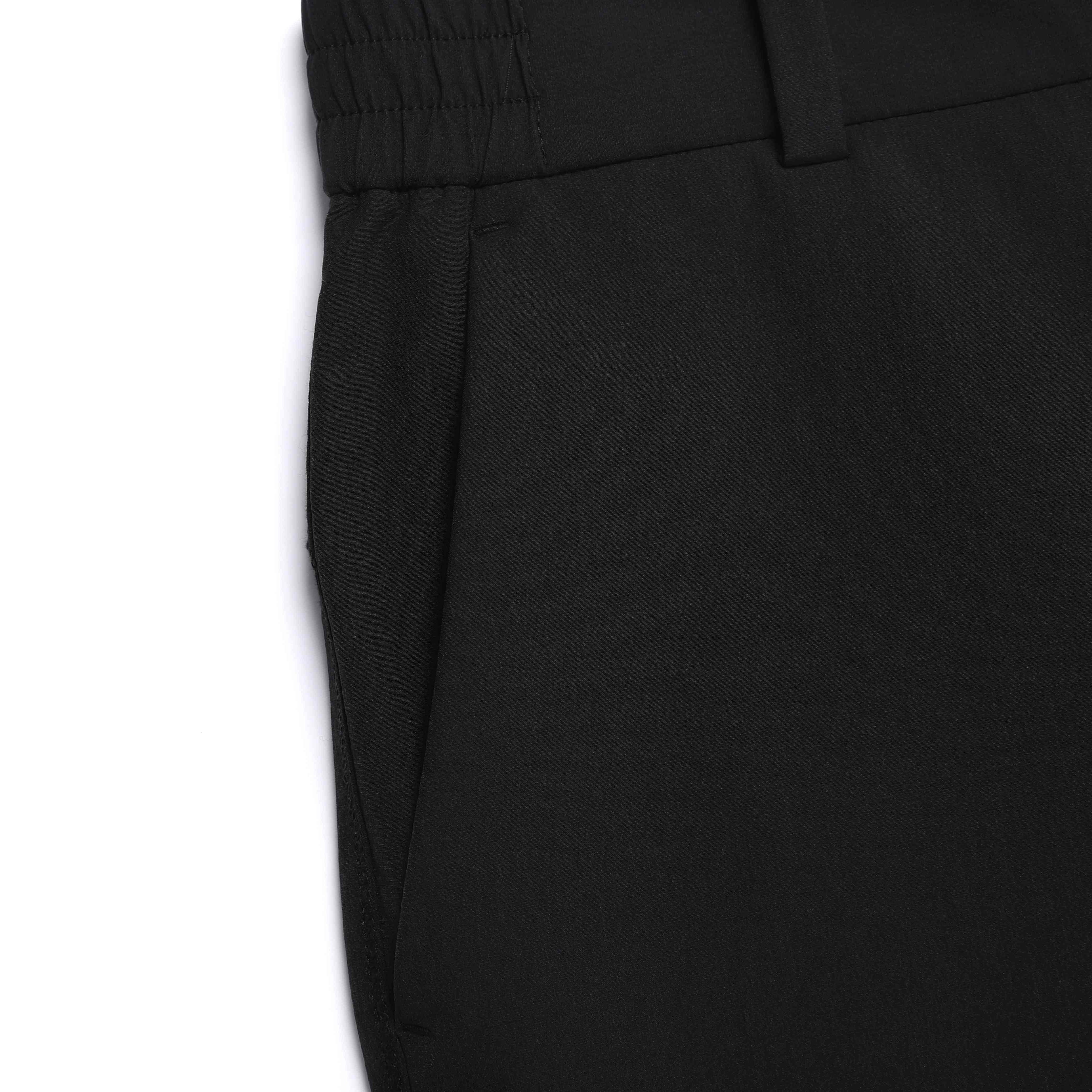 WOMEN HIGH STRETCH BRUSH PANTS BLACK