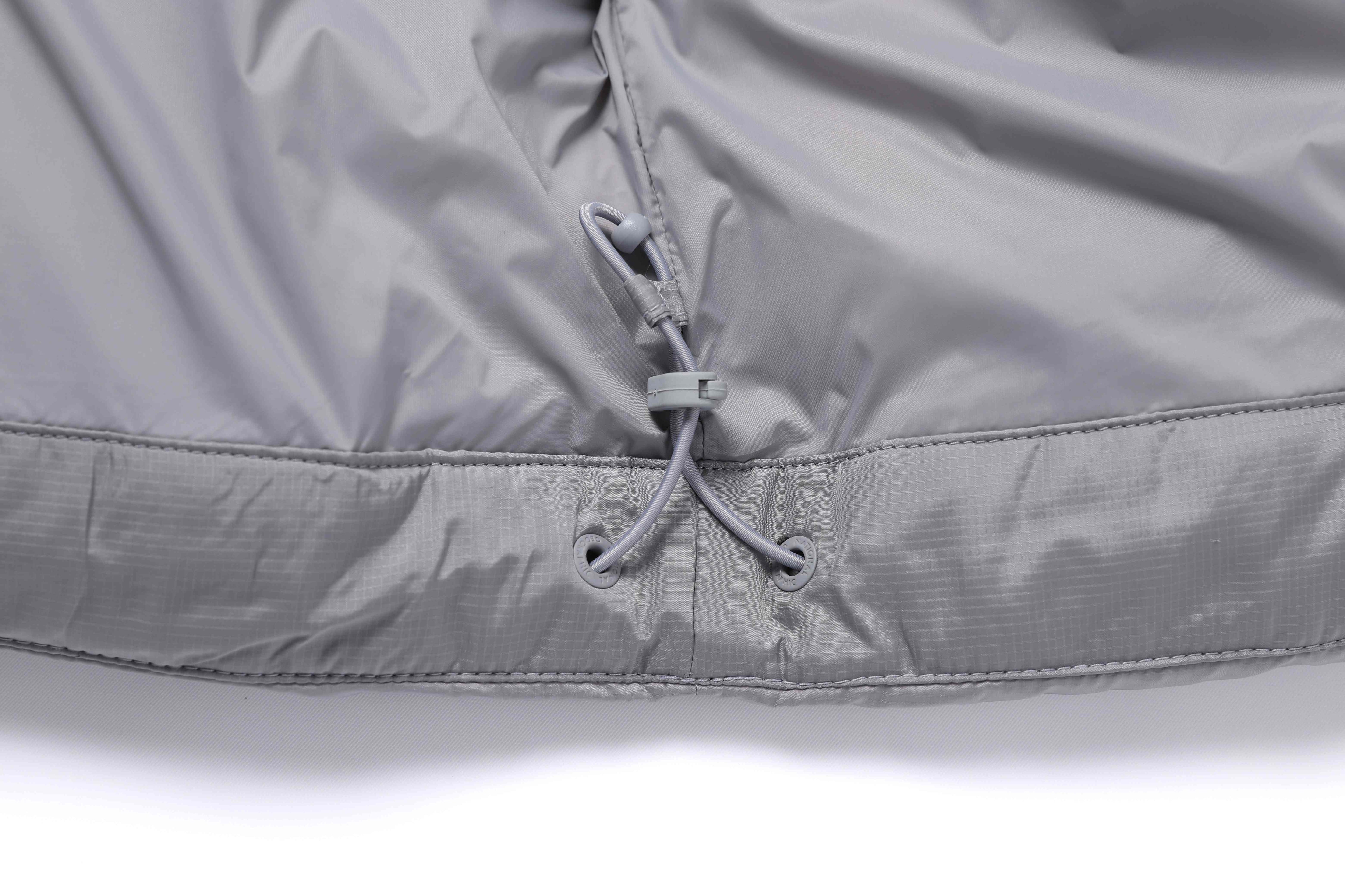 EIRA SHORT LENGTH HOODIE GOOSE DOWN JUMPER STONE GREY