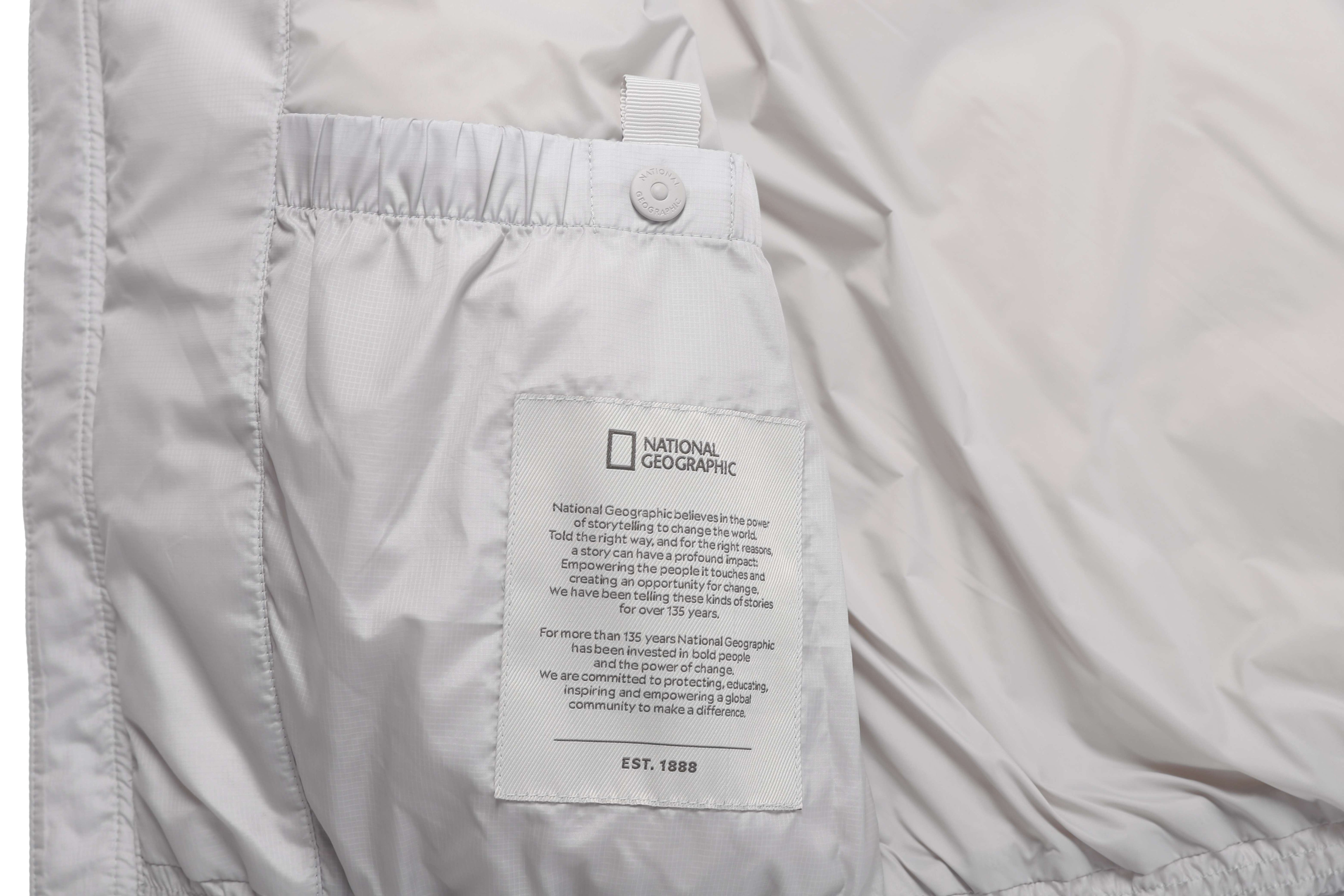 EIRA HIGH-NECK GOOSE DOWN VEST L/GREY